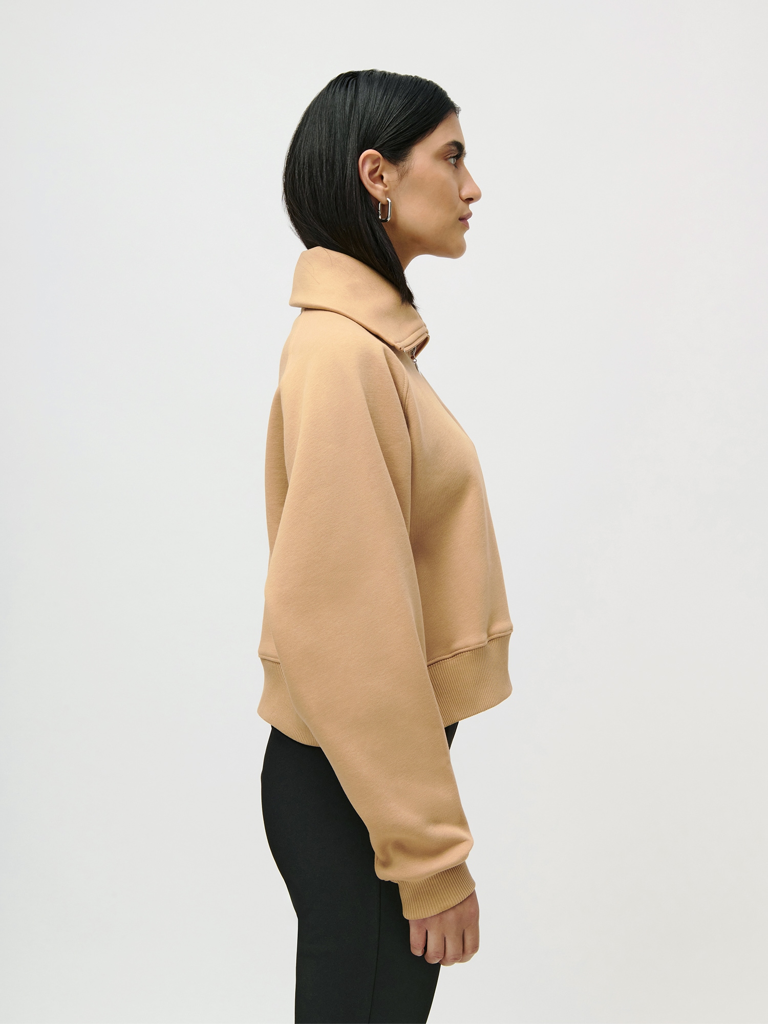 LeGer Sweatshirt »Meret, LeGer by Lena Gercke«, cropped, mit Stehkragen