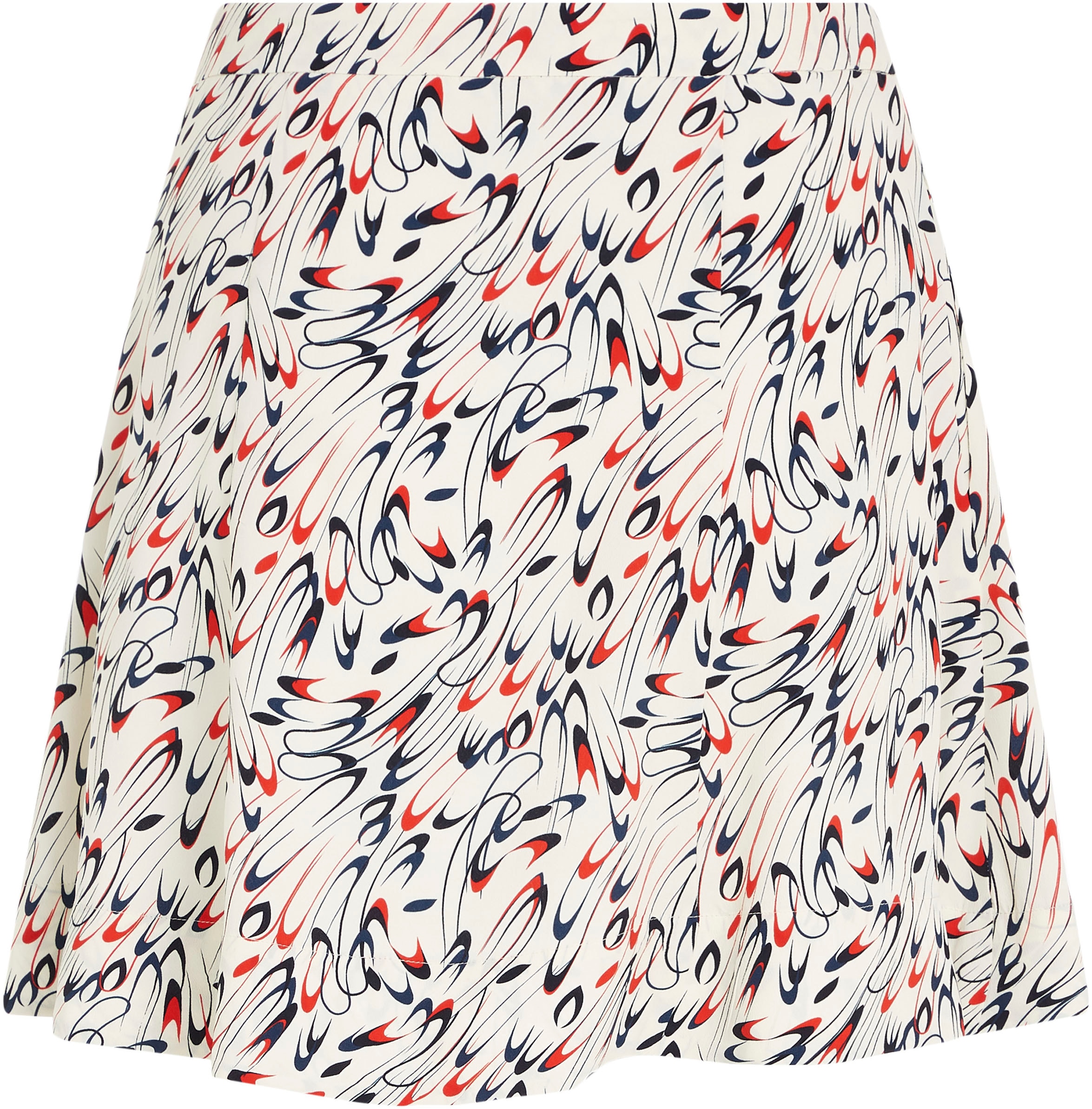 Tommy Hilfiger Minirock »SMALL RIBBON SHORT SKIRT«, Webrock mit Allover-Muster