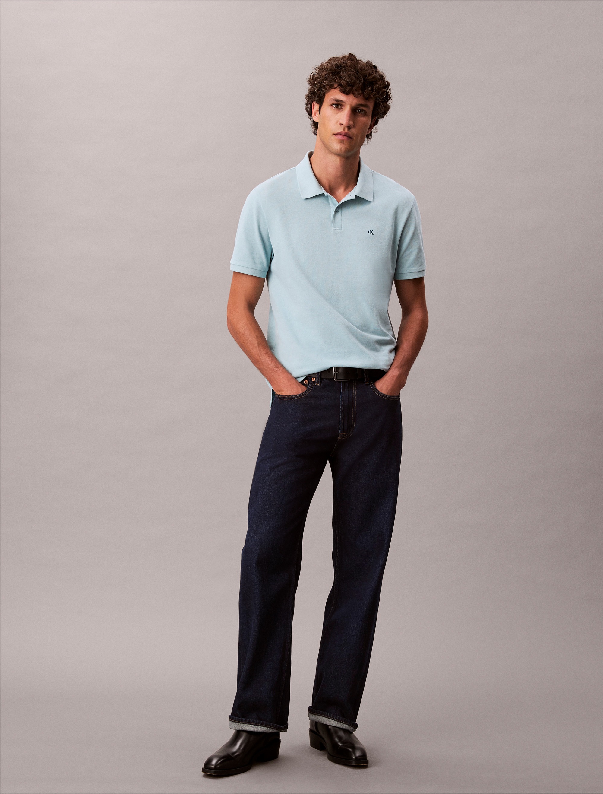 Calvin Klein Jeans Poloshirt »SS CASUAL PIQUE CLASSIC POLO«, Mit Rundhalsausschnitt