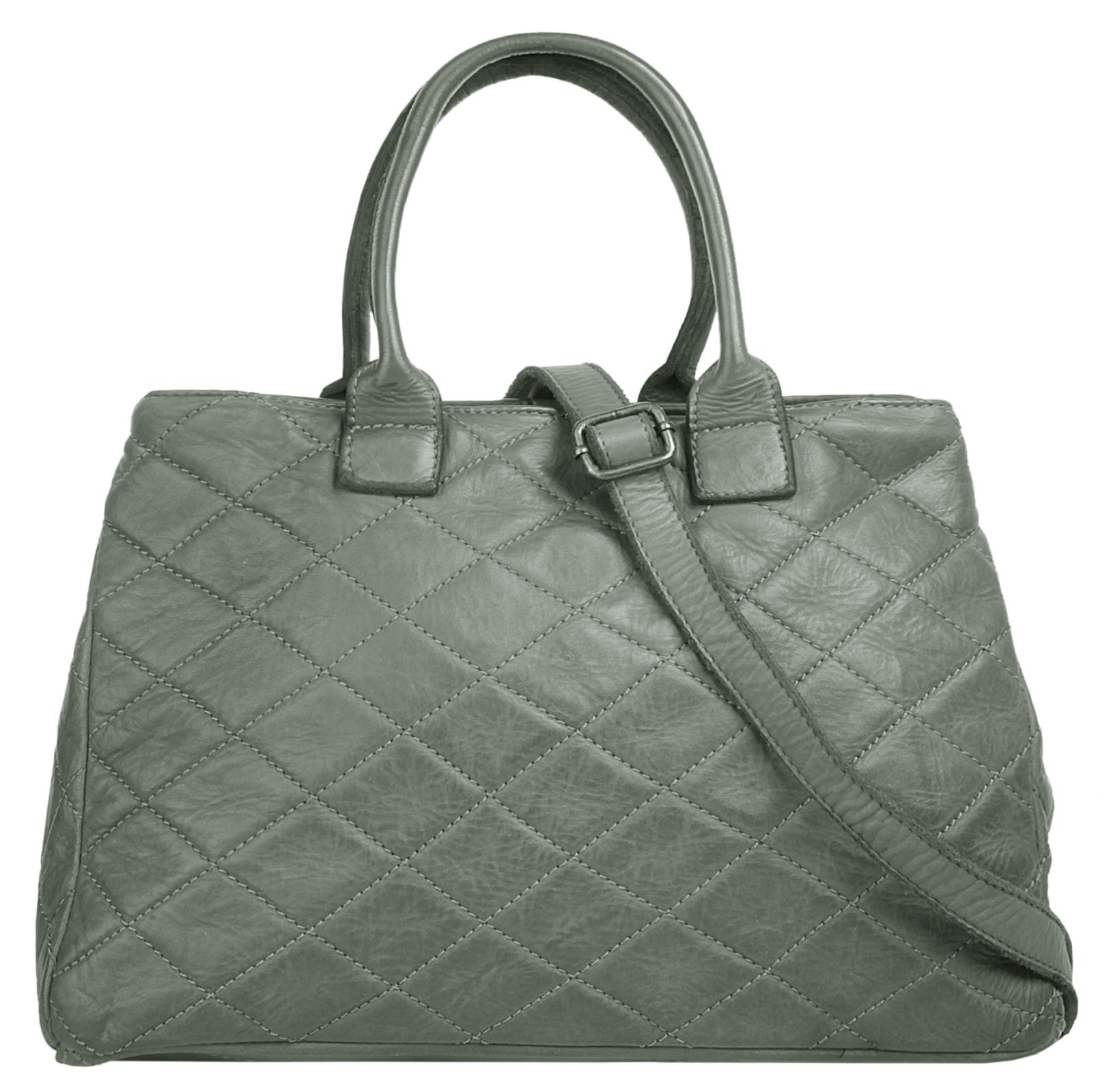 Samantha Look Henkeltasche echt Leder, Made in Italy