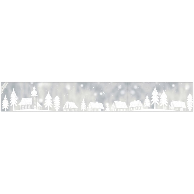 MySpotti Fensterfolie »Look Winter Village white«, halbtransparent,  glattstatisch haftend, 200 x 30 cm, statisch haftend online bestellen |  Jelmoli-Versand
