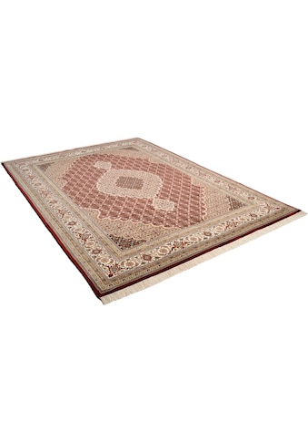 Orientteppich »Mahi Tabriz«, rechteckig, handgeknüpft, Material: 80%Wolle, 20% Seide,...