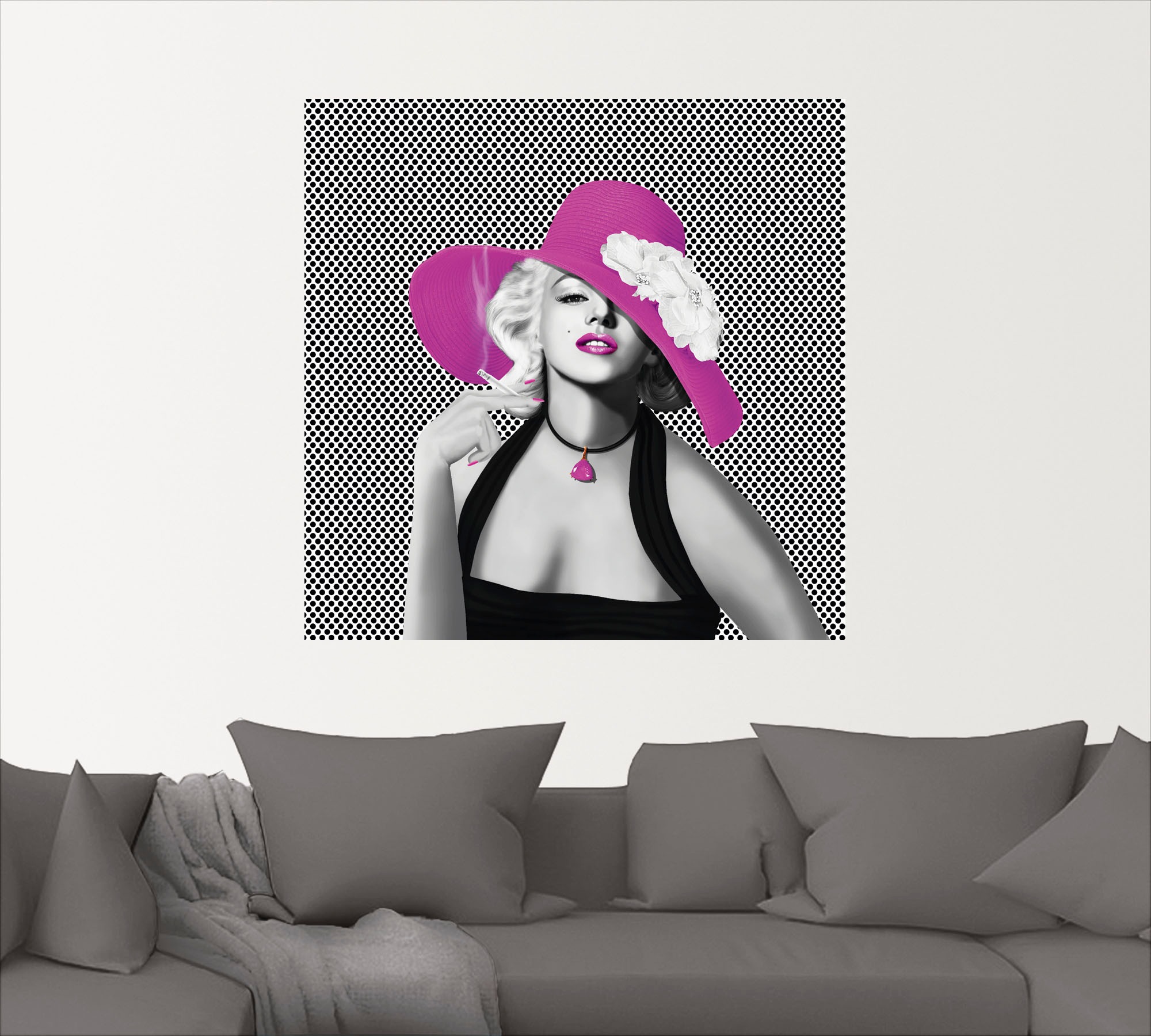 Artland Wandbild »Marilyn in Pop Art«, Stars, (1 St.), als Leinwandbild, Poster, Wandaufkleber in verschied. Grössen