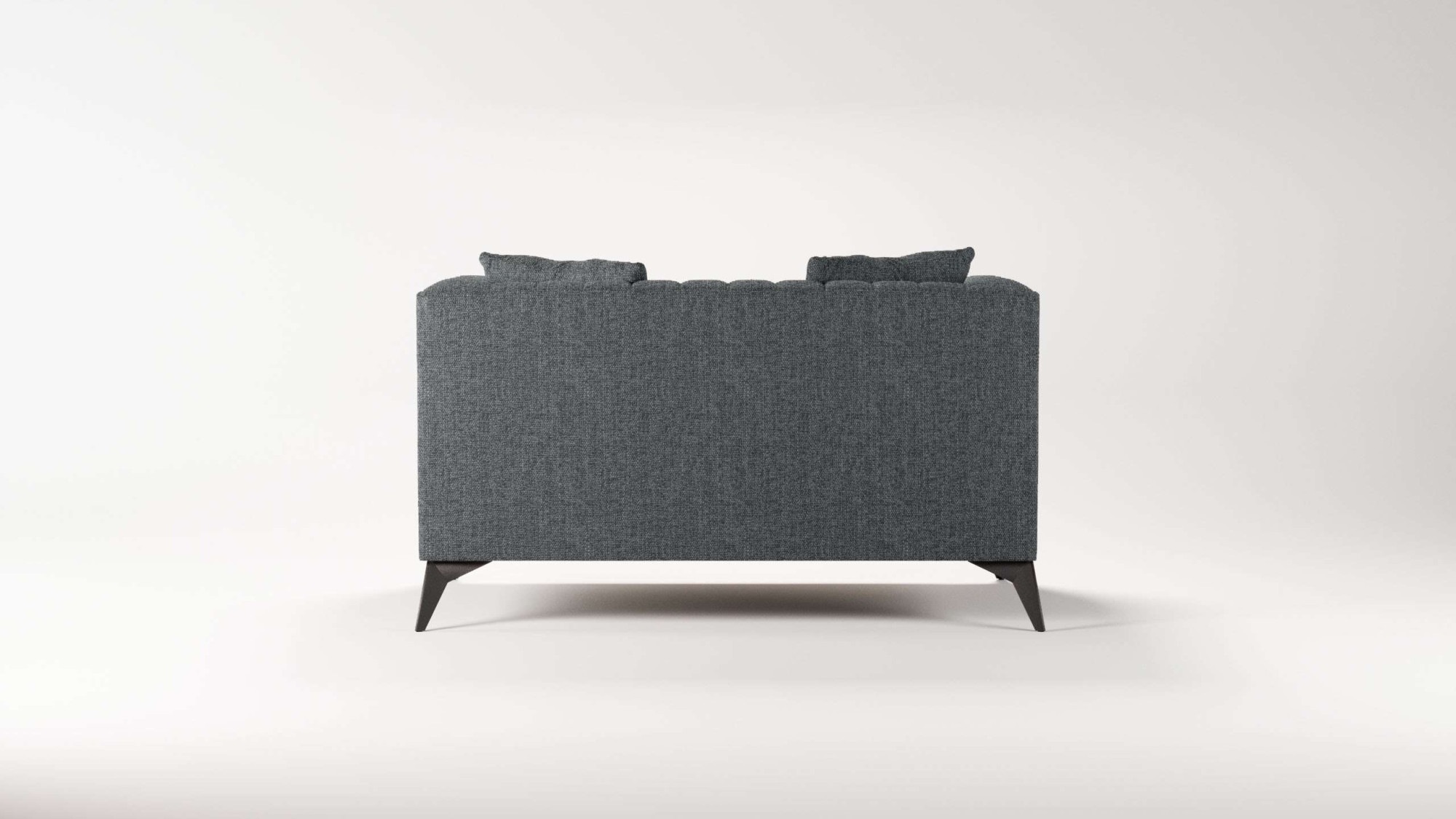 Places of Style Loveseat »MATTHEW Loungesessel, Masse B/T/H: 130/86/74 cm«, incl. Zierkissen, feine Steppung im Rücken, belastbar bis 200kg