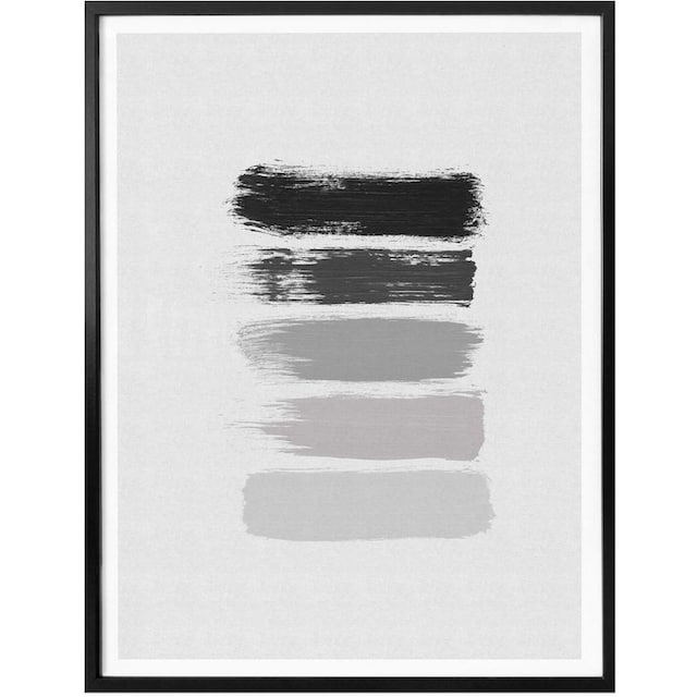 Wall-Art Poster »50 Shades of Grey Schwarz Grau«, Grafik, (1 St.), Poster,  Wandbild, Bild, Wandposter online kaufen | Jelmoli-Versand