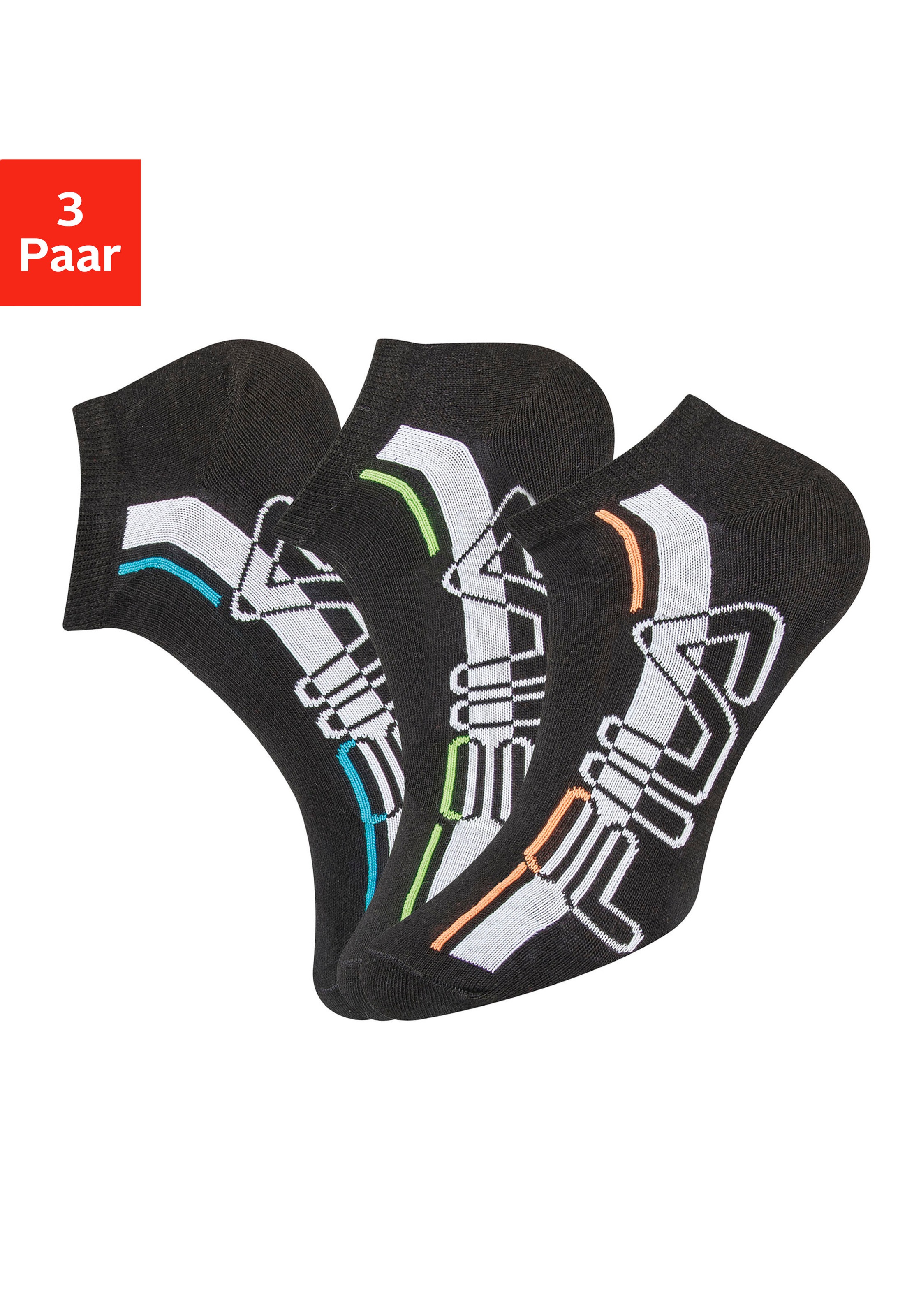 Fila Sneakersocken, (3 Paar), mit eingestricktem Schriftzug kaufen