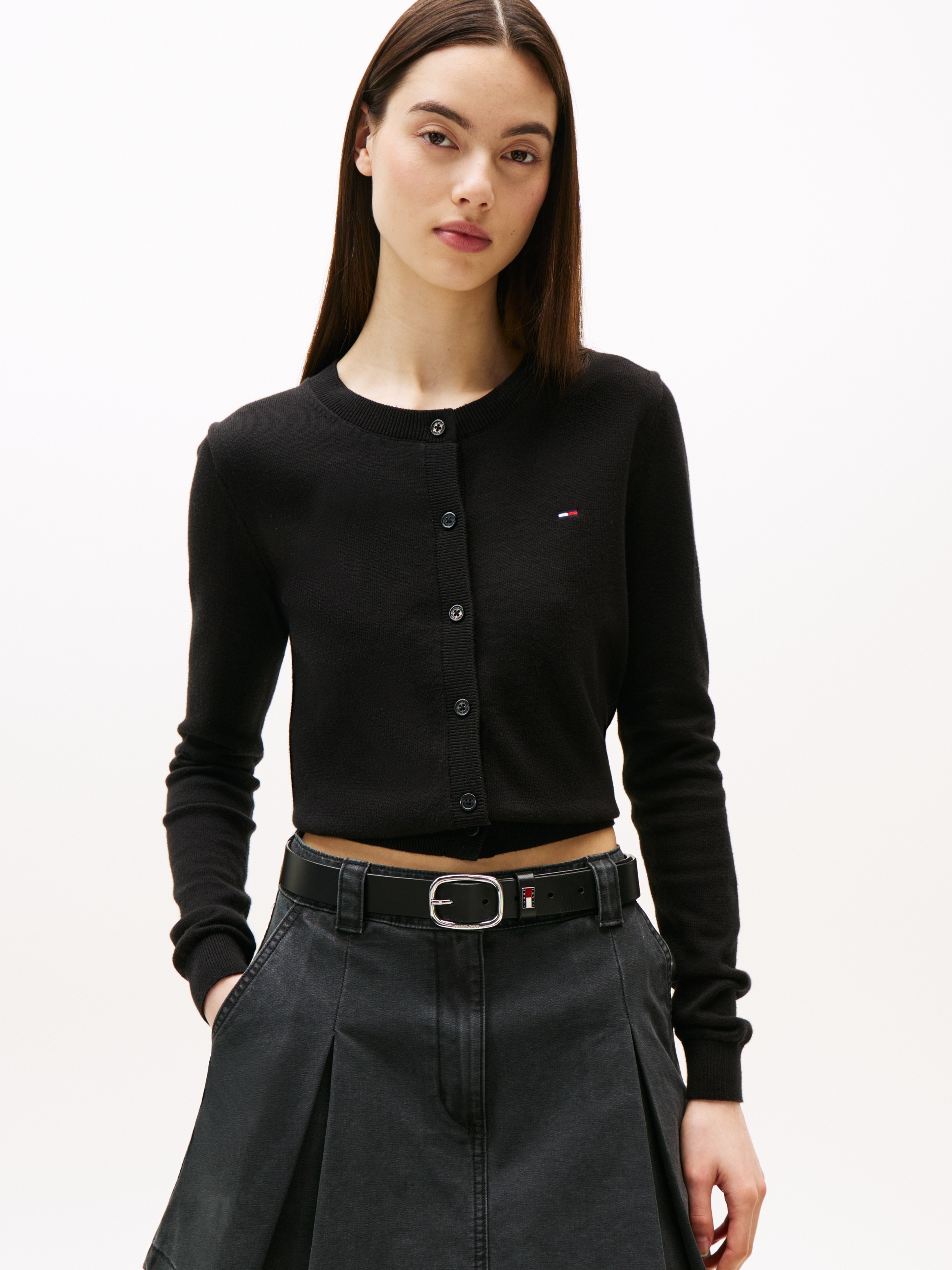 Tommy Jeans Strickjacke »TJW ESSENTIAL CREW NECK CARDIGAN«