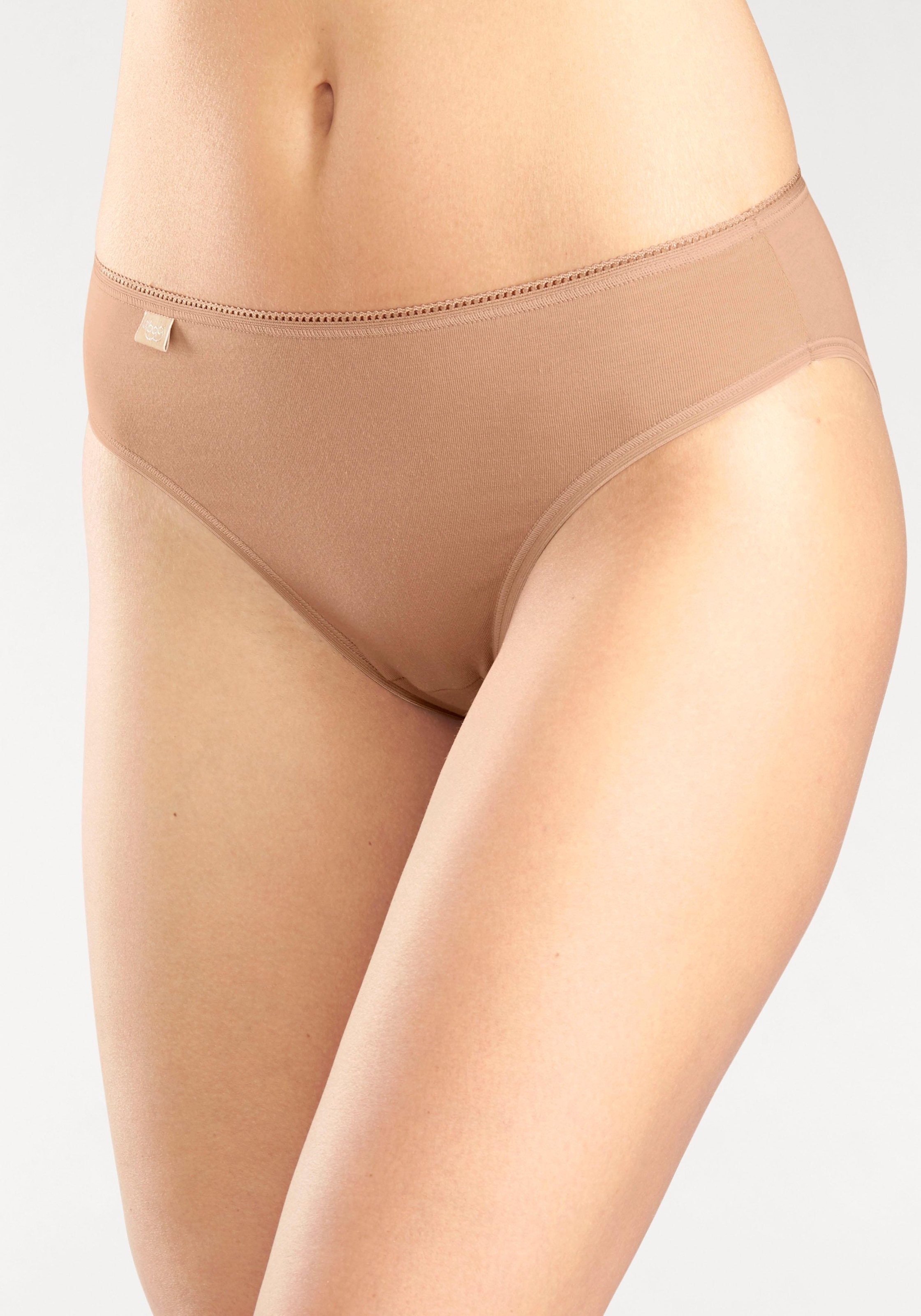 sloggi Taillenslip »24/7 Cotton«, (3er Pack), elastischer Bund mit Spitze, flache Nähte, Baumwollmischung, weich