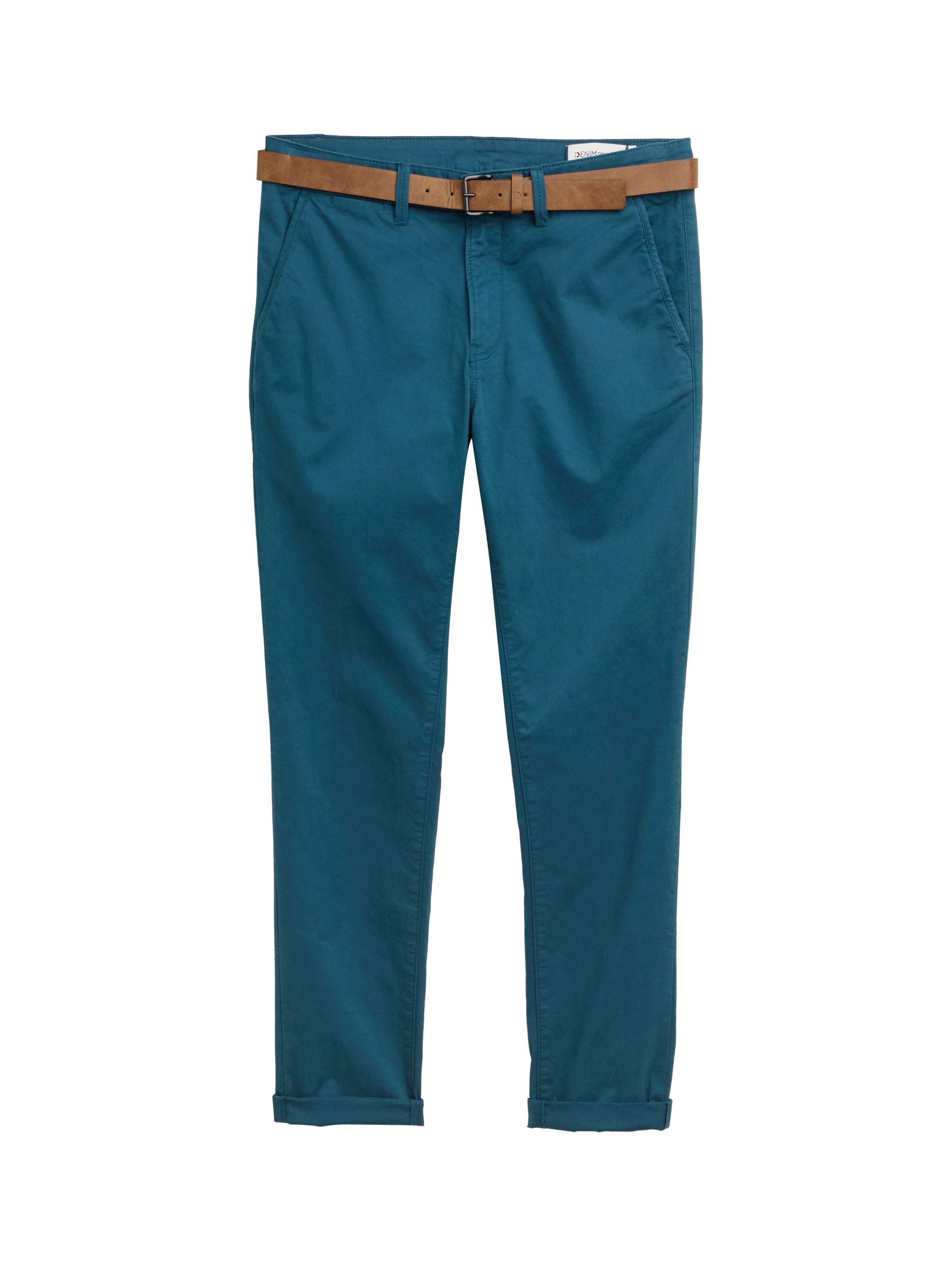 TOM TAILOR Denim Chinohose, mit Gürtel