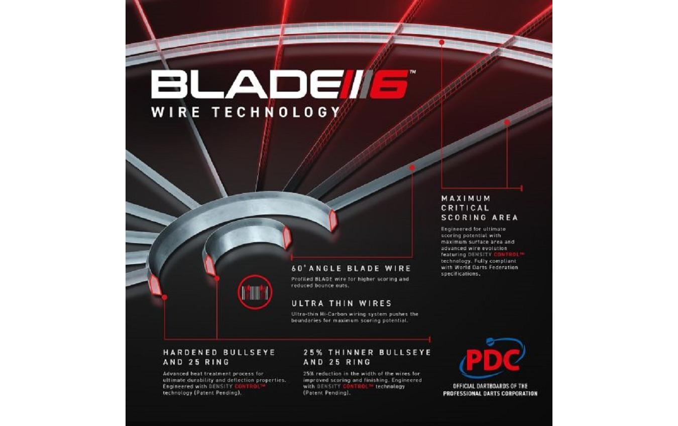 Winmau Dartscheibe »Blade 6 Triple Core Carbon«