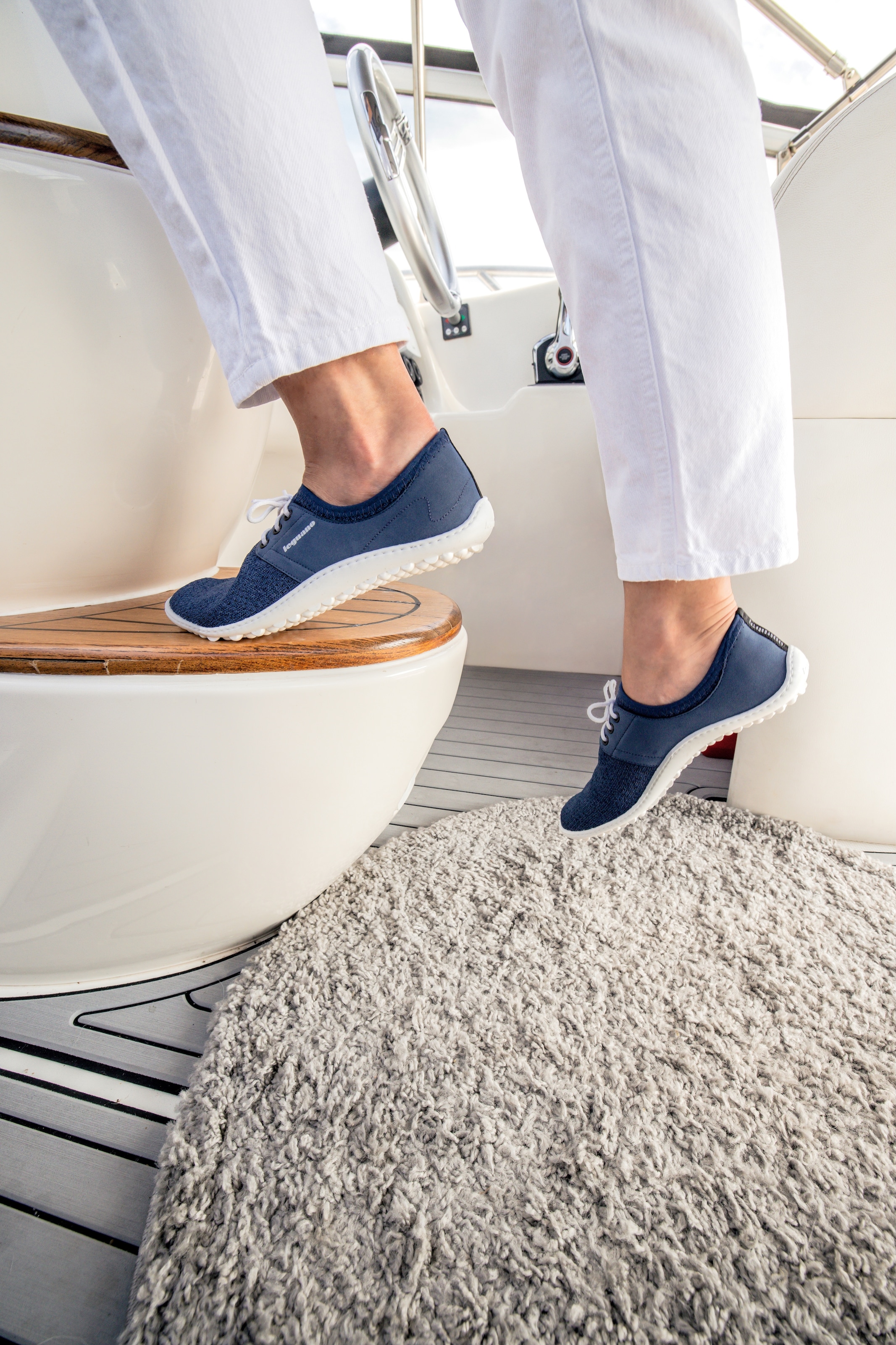 Leguano Barfussschuh »Juno«, Schlupfschuh, Bequemschuh mit speziell entwickelter Halbkugel-Sohle