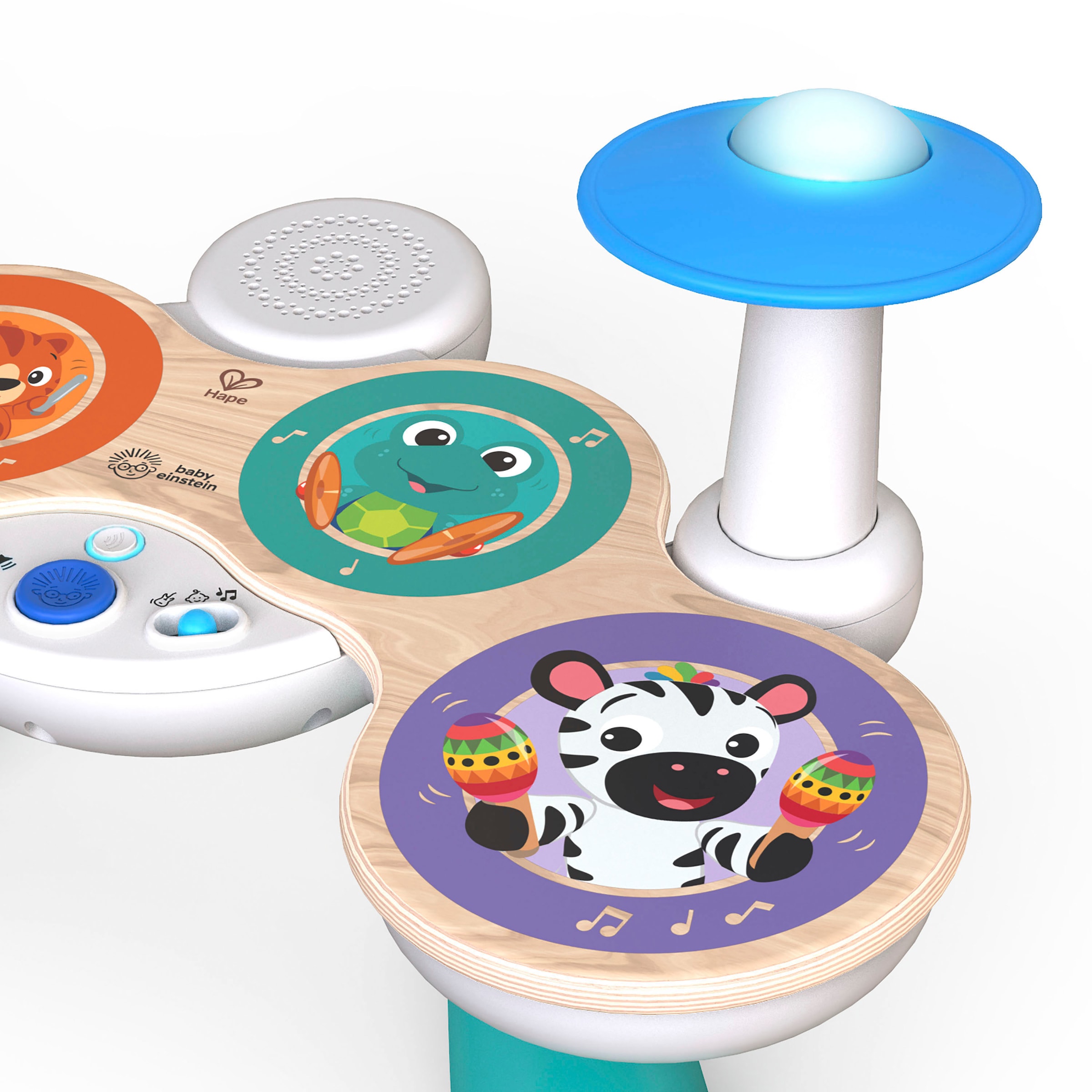 Hape Spielzeug-Musikinstrument »Baby Einstein, Together in Tune Drums™«, Connected Magic Touch™