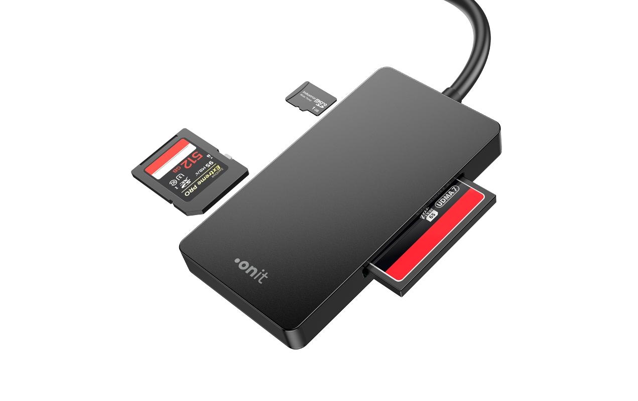 onit USB-Adapter »Extern USB-C 3-in-«