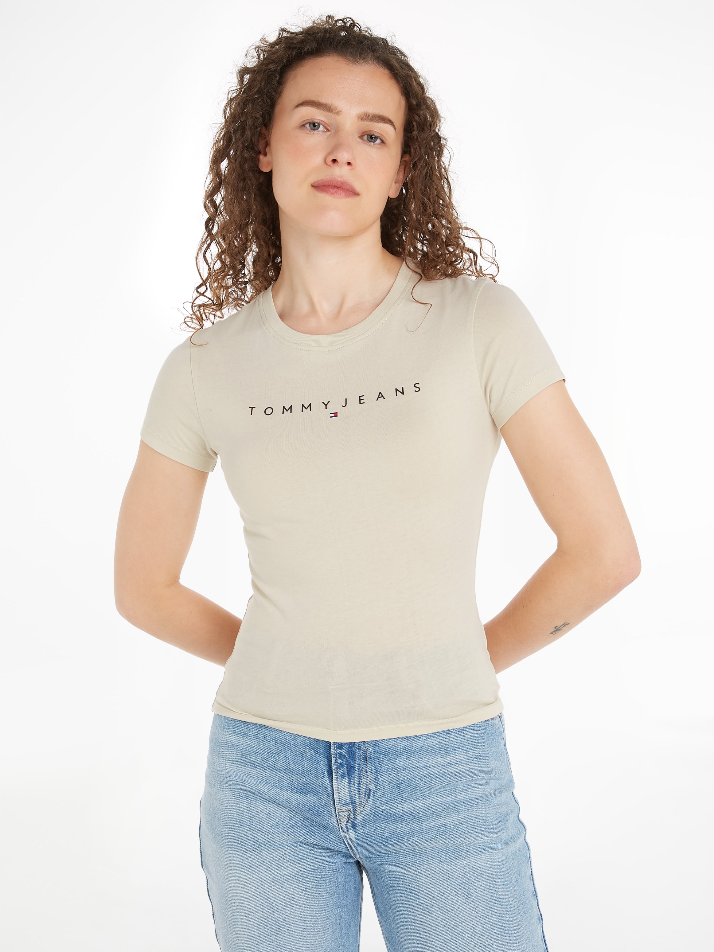 T-Shirt »TJW SLIM LINEAR TEE EXT«, in Grosse Grössen