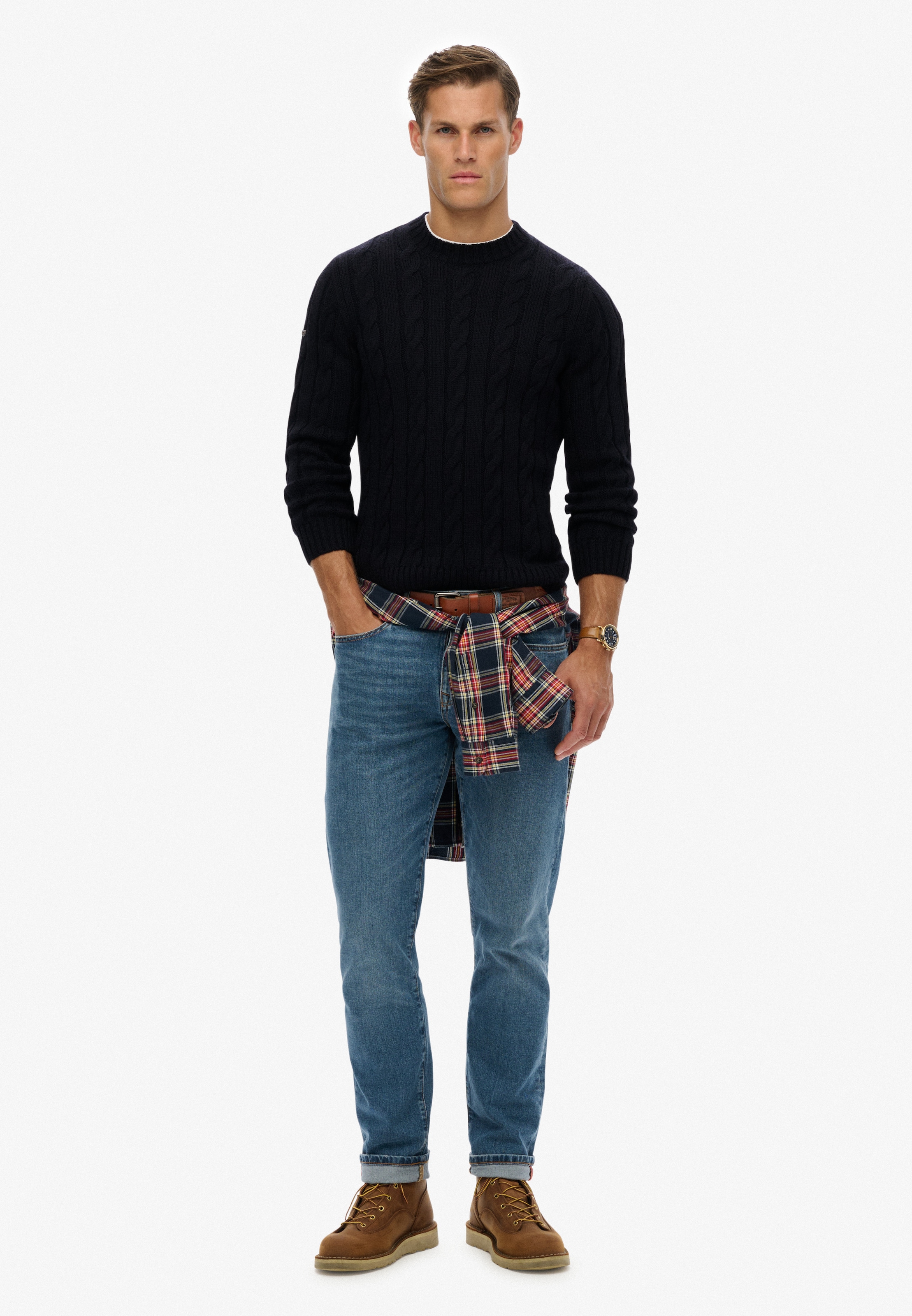 Superdry Strickpullover »JACOB CABLE JUMPER«