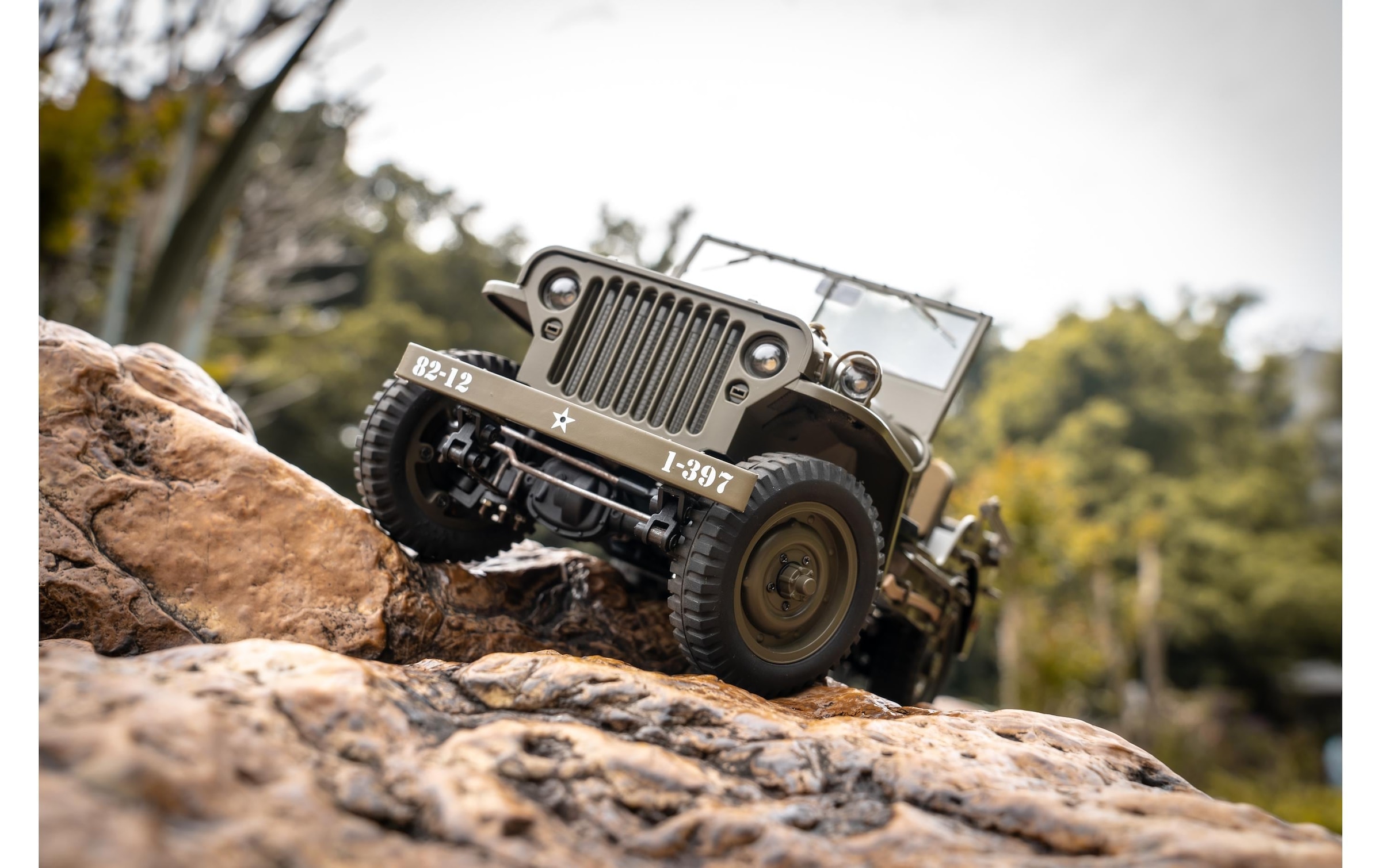 RC-Auto »RocHobby 1941 MB Willys Jeep, 1:12«