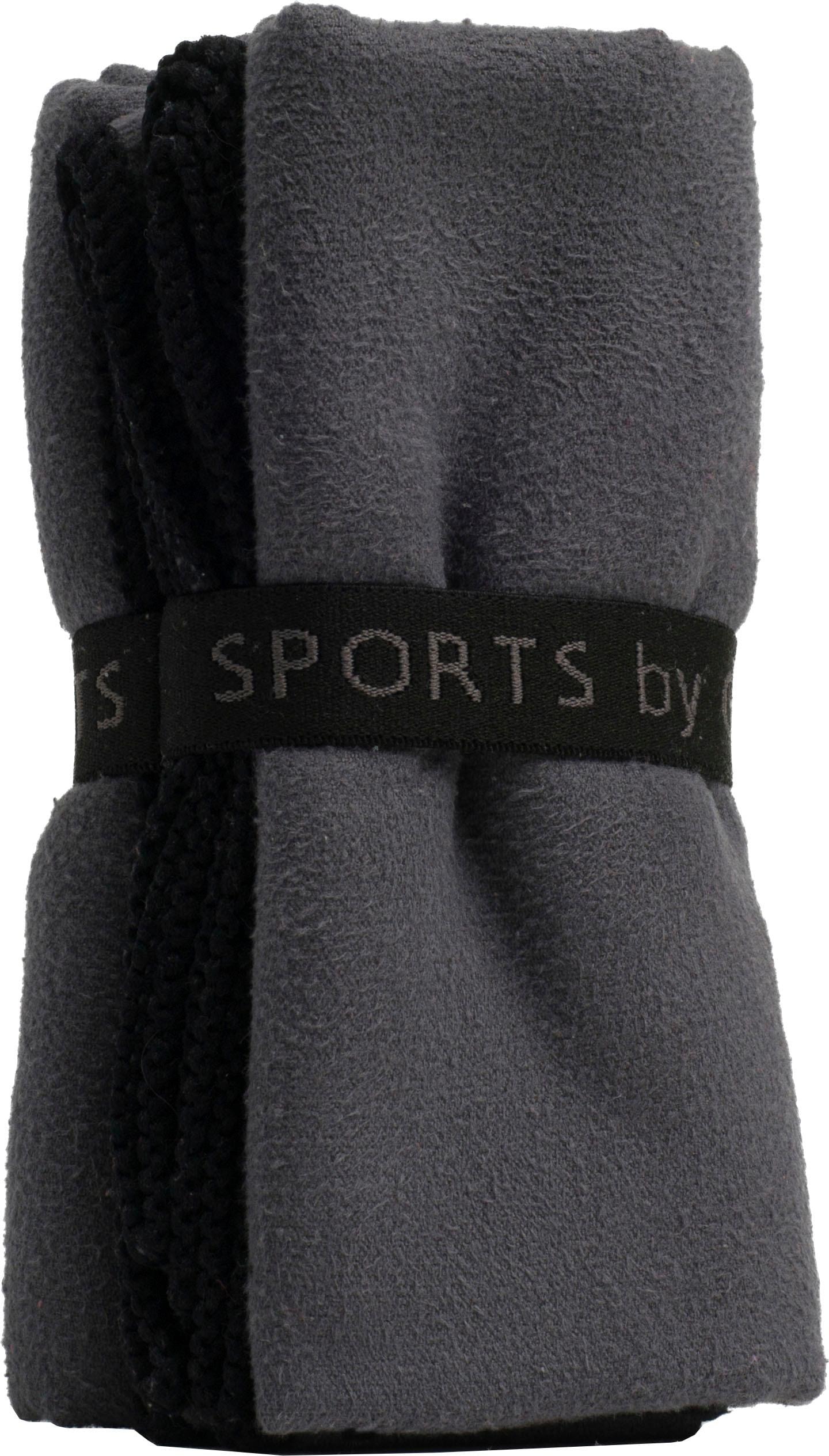 Gözze Sporthandtuch »Sports by Gözze«, (2 St., 2er Set Sporthandtücher 50 x 100 cm), im Set, schnell trocknend, Mikrofaser, für Sport, Reisen & Camping