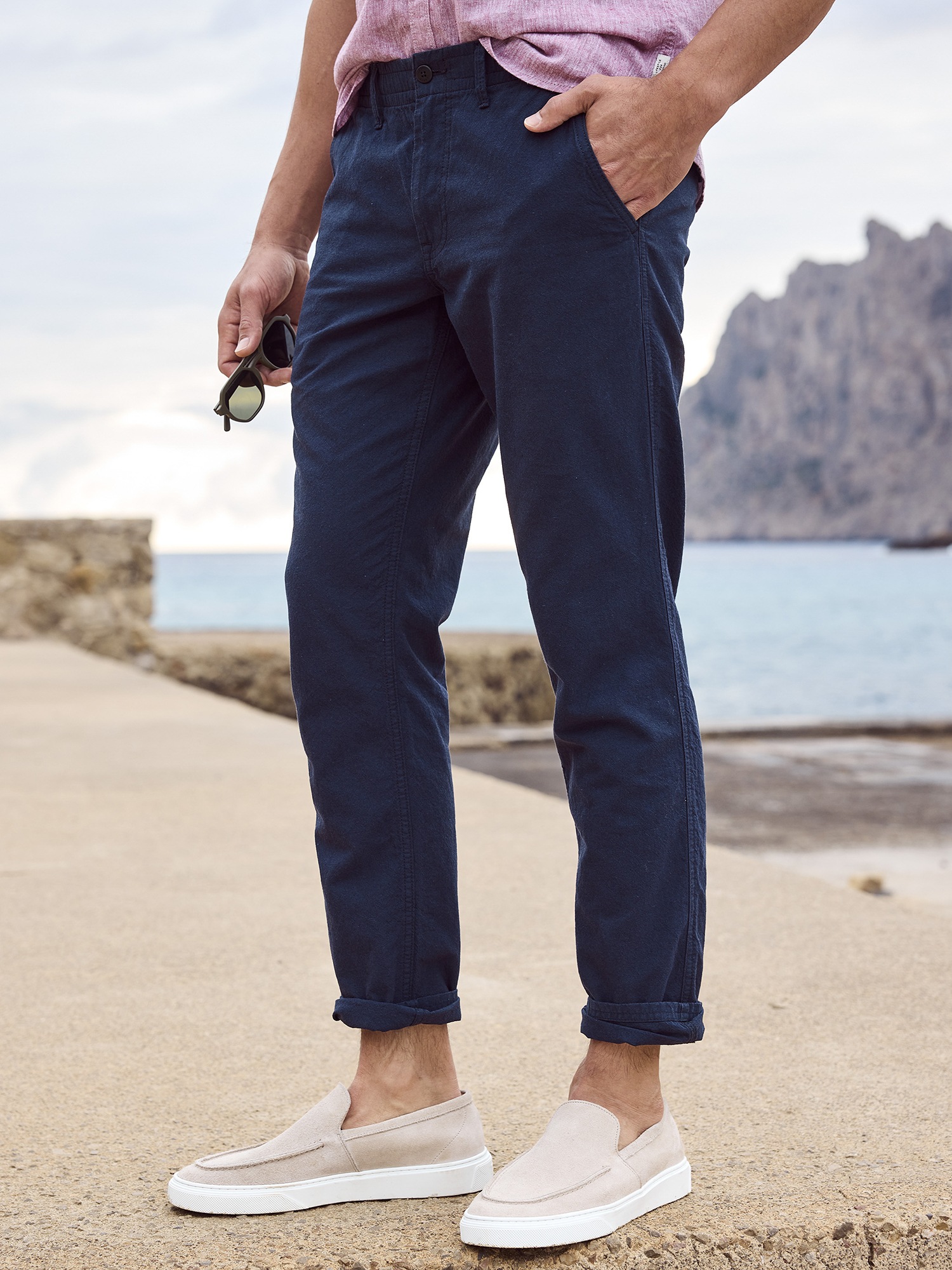 LERROS Chinohose »LERROS Sommerliche Chino mit Leinenanteil, RELAX FIT«
