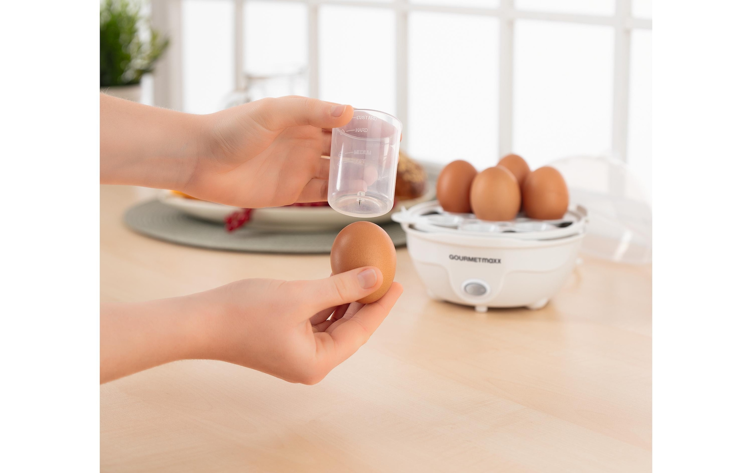 GOURMETmaxx Eierkocher »GOURMETmaxx Eierkocher«, für 7 St. Eier, 350 W