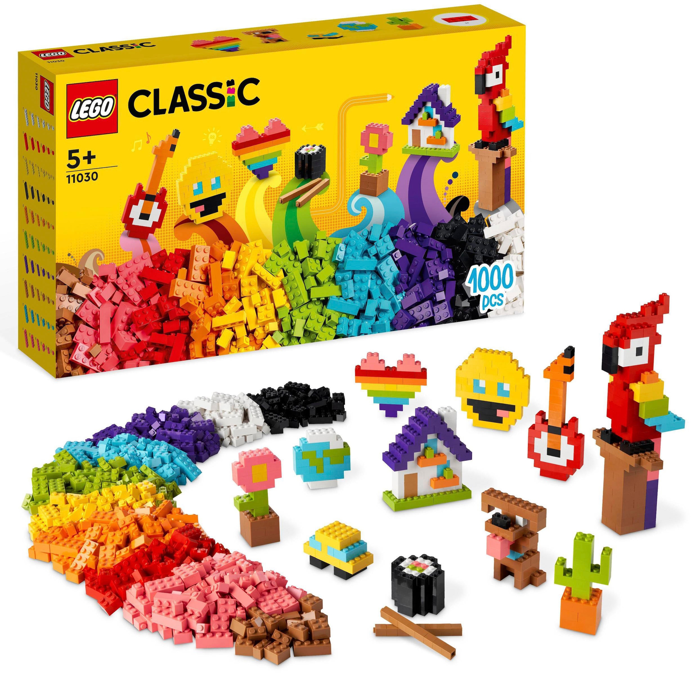 Konstruktionsspielsteine »Grosses Kreativ-Bauset (11030), LEGO® Classic«, (1000 St.)