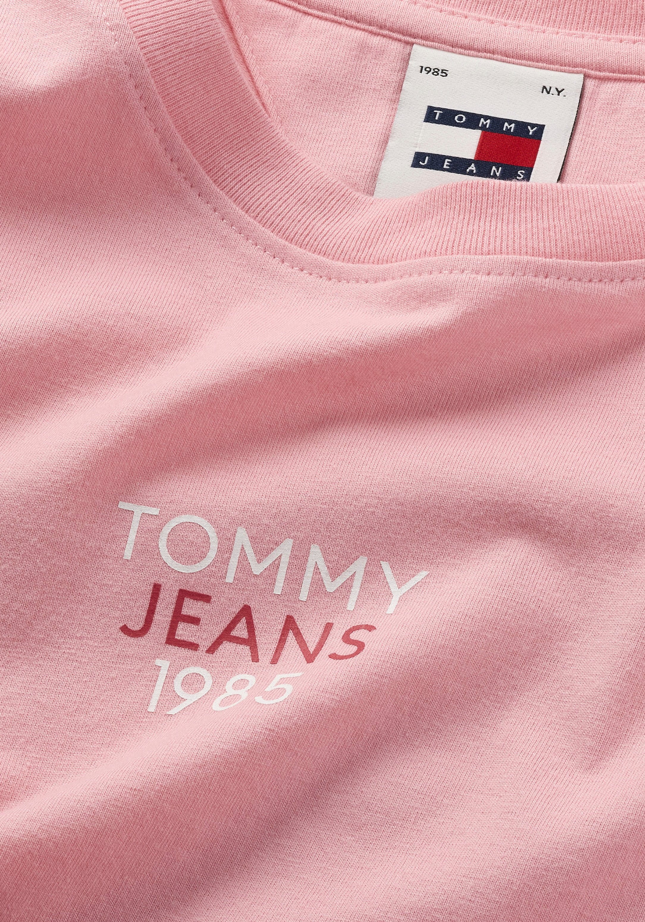 Shirt«, Jeans Essential Logo Langarmshirt | Fit Jelmoli-Versand Logoschriftzug »Slim Shop mit Longsleeve Tommy Online