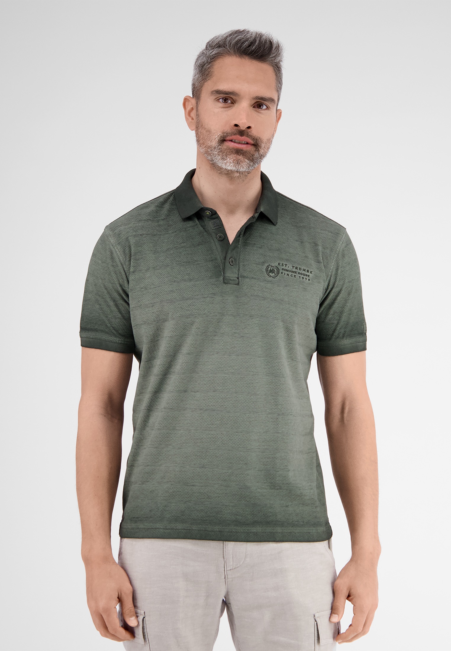 LERROS Poloshirt »LERROS Poloshirt, gestreift in Strukturqualität«