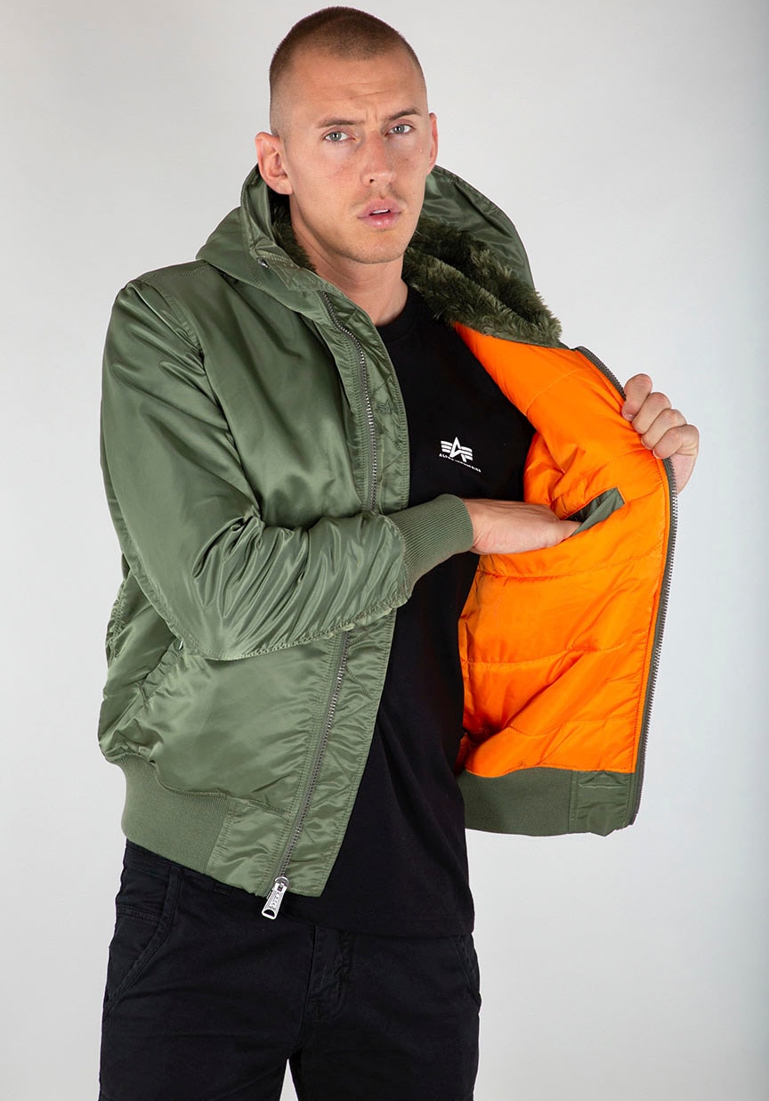 Alpha Industries Bomberjacke »MA-1 HOODED«, mit Kapuze