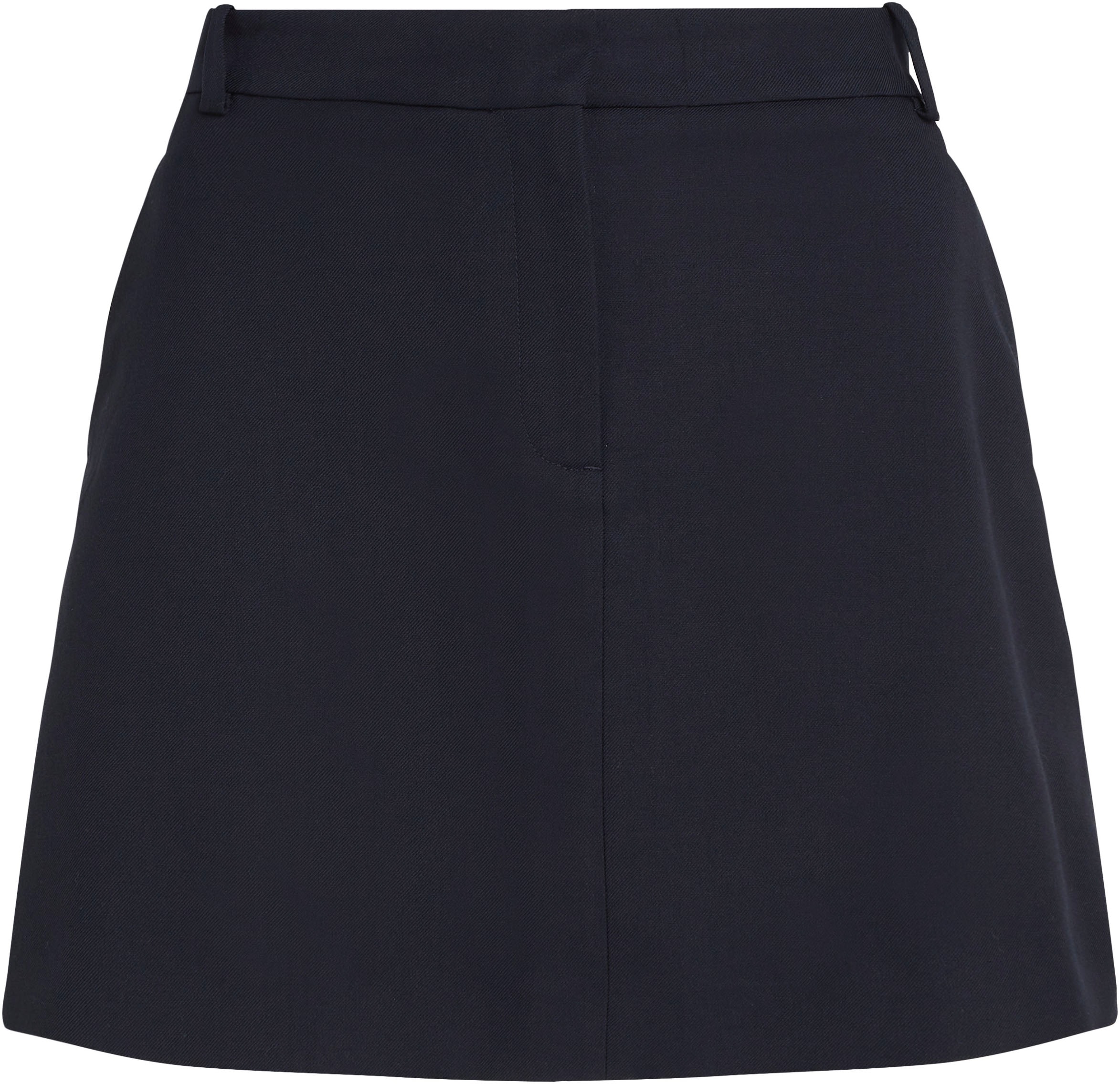 Tommy Hilfiger Minirock »CORE STRAIGHT SHORT SKIRT«, Webrock mit Tommy Hilfiger Logostickerei