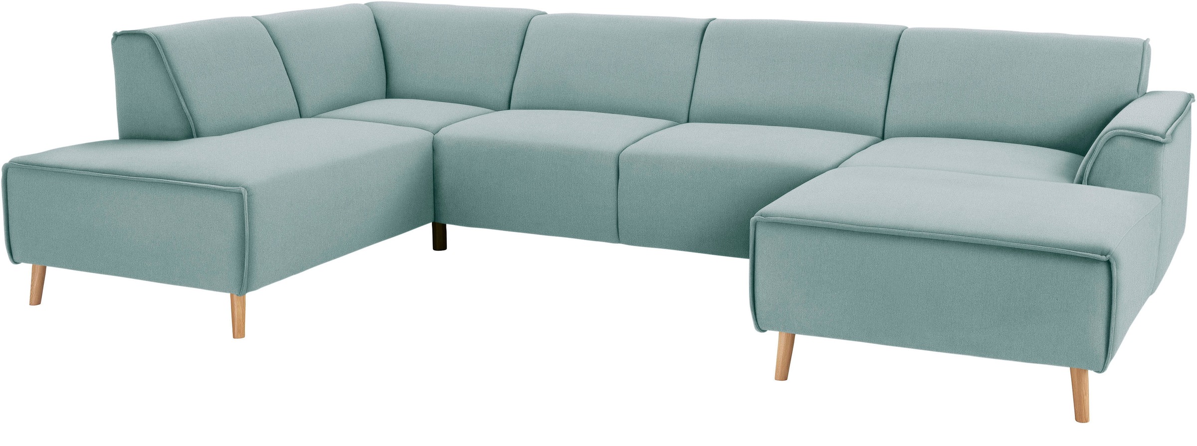 andas Wohnlandschaft »Janek U-Form«, mit Federkern und Keder in scandinavischem Design