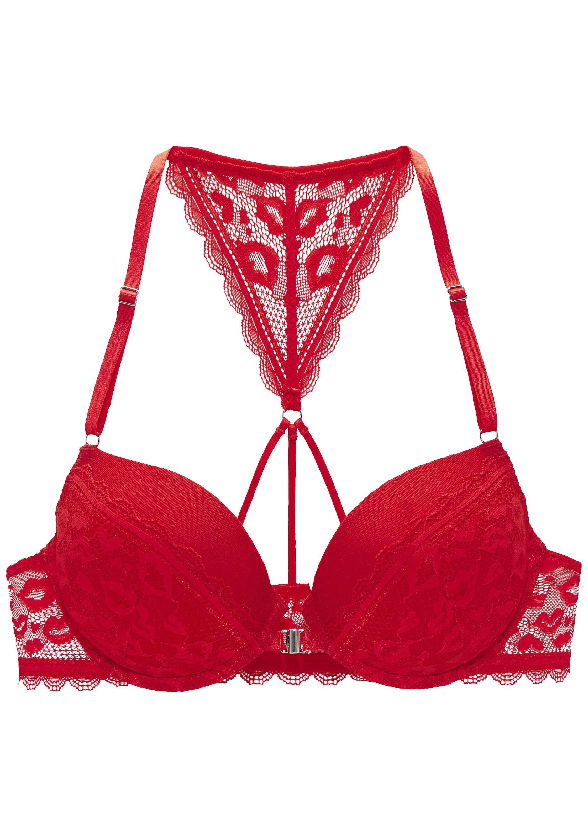 Vivance Push-up-BH, mit Spitze in Kussmund-Optik mit Neckholder-Träger, Dessous