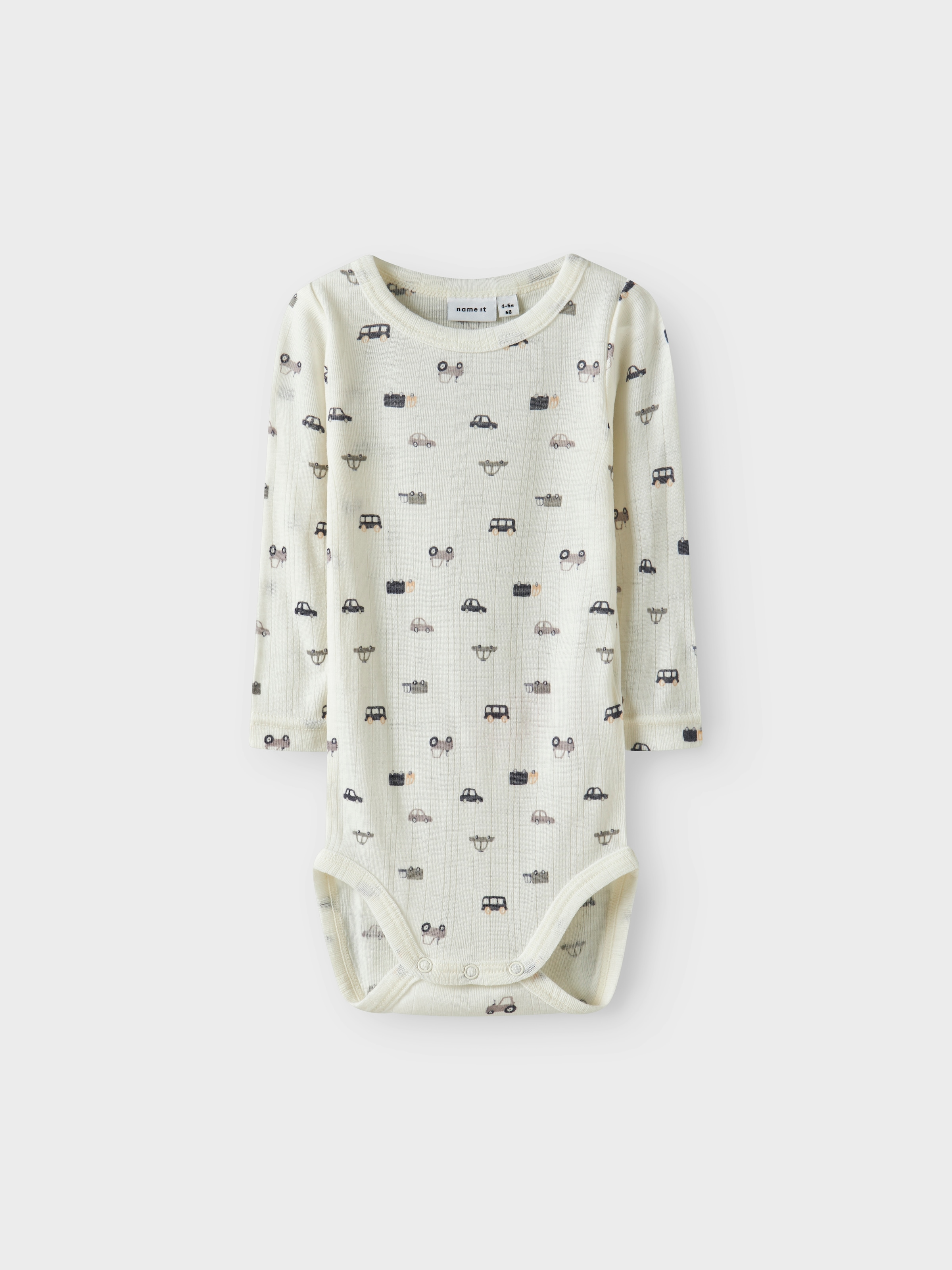 Name It Langarmbody »NBMWANG WOOL NEEDLE LS BODY NOOS« aus reiner Merinowolle
