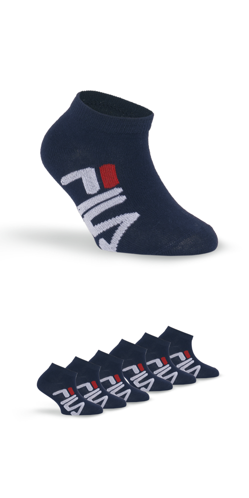 Fila Sneakersocken »JUNIOR UNISEX INVISIBLE SOCKS« 6 Paar tlg. mit Logoschriftzug seitlich