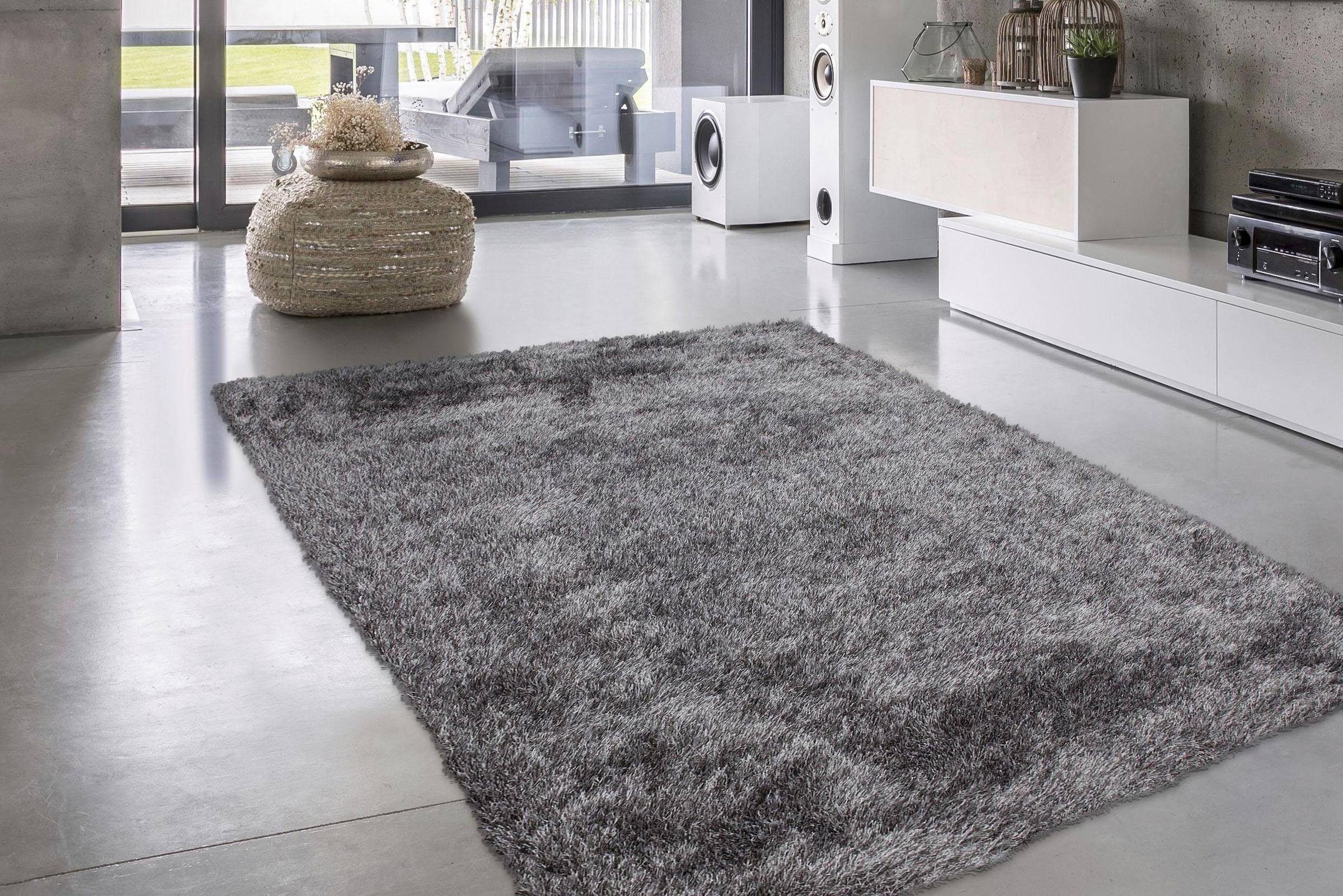 calo-deluxe Hochflor-Teppich »Masada 900«, rechteckig, 40 mm Höhe, Wohnzimmer