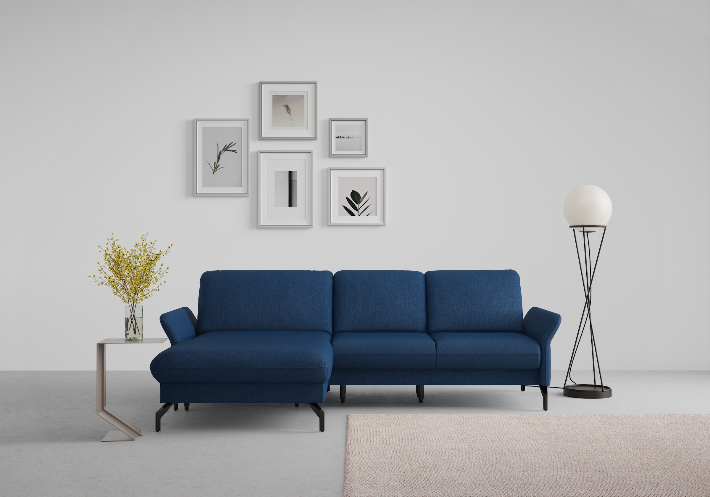 sit&more Ecksofa "Fashion L-Form" wahlweise mit Kopfteilverstellung und Vorziehsitz, motorisch
