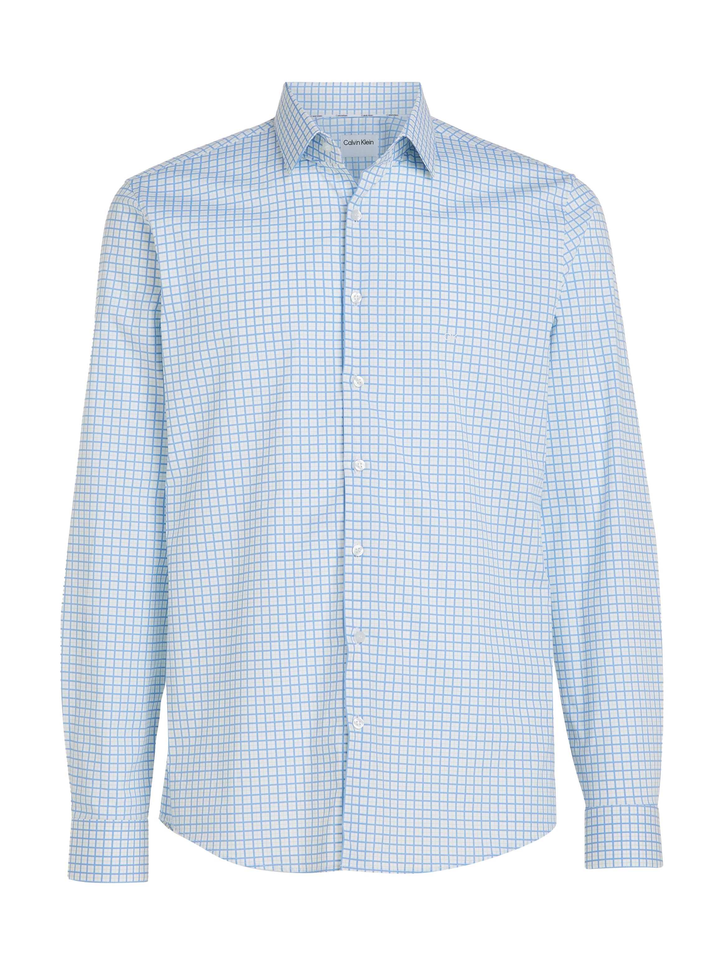 Calvin Klein Kurzarmhemd »POPLIN CHECK PRINT SLIM SHIRT«