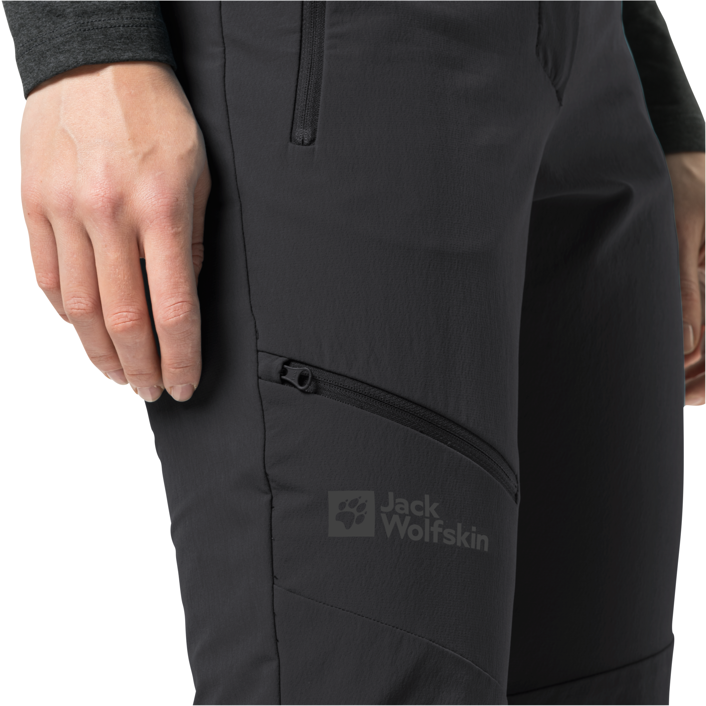 Jack Wolfskin Outdoorhose »HOLDSTEIG PANTS W«, hoch atmungsaktive, robuste und elastische Softshellhose