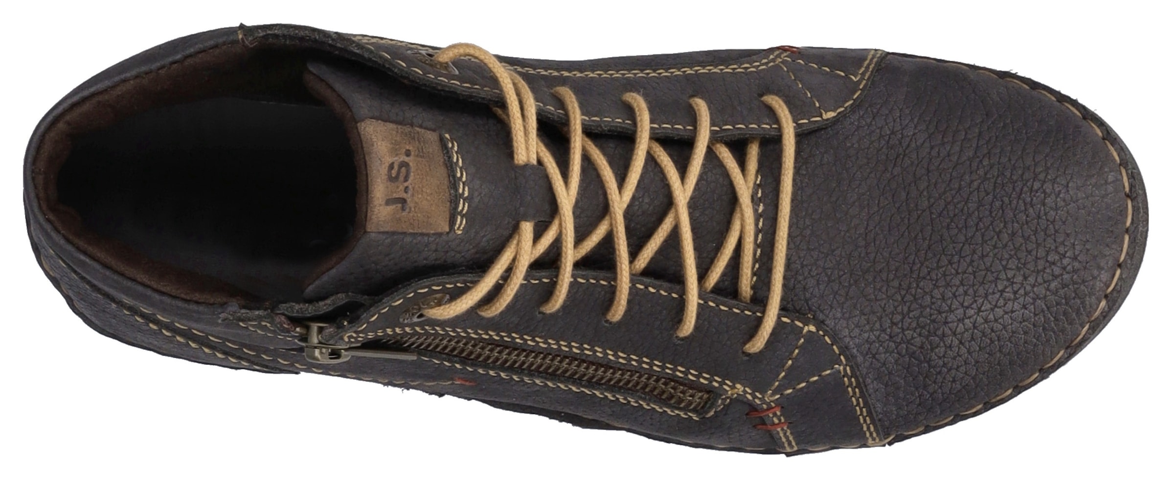 Josef Seibel Schnürstiefelette »Fergey 67«, Schnürstiefel, Winterstiefel, Bequemschuh mit Reissverschluss