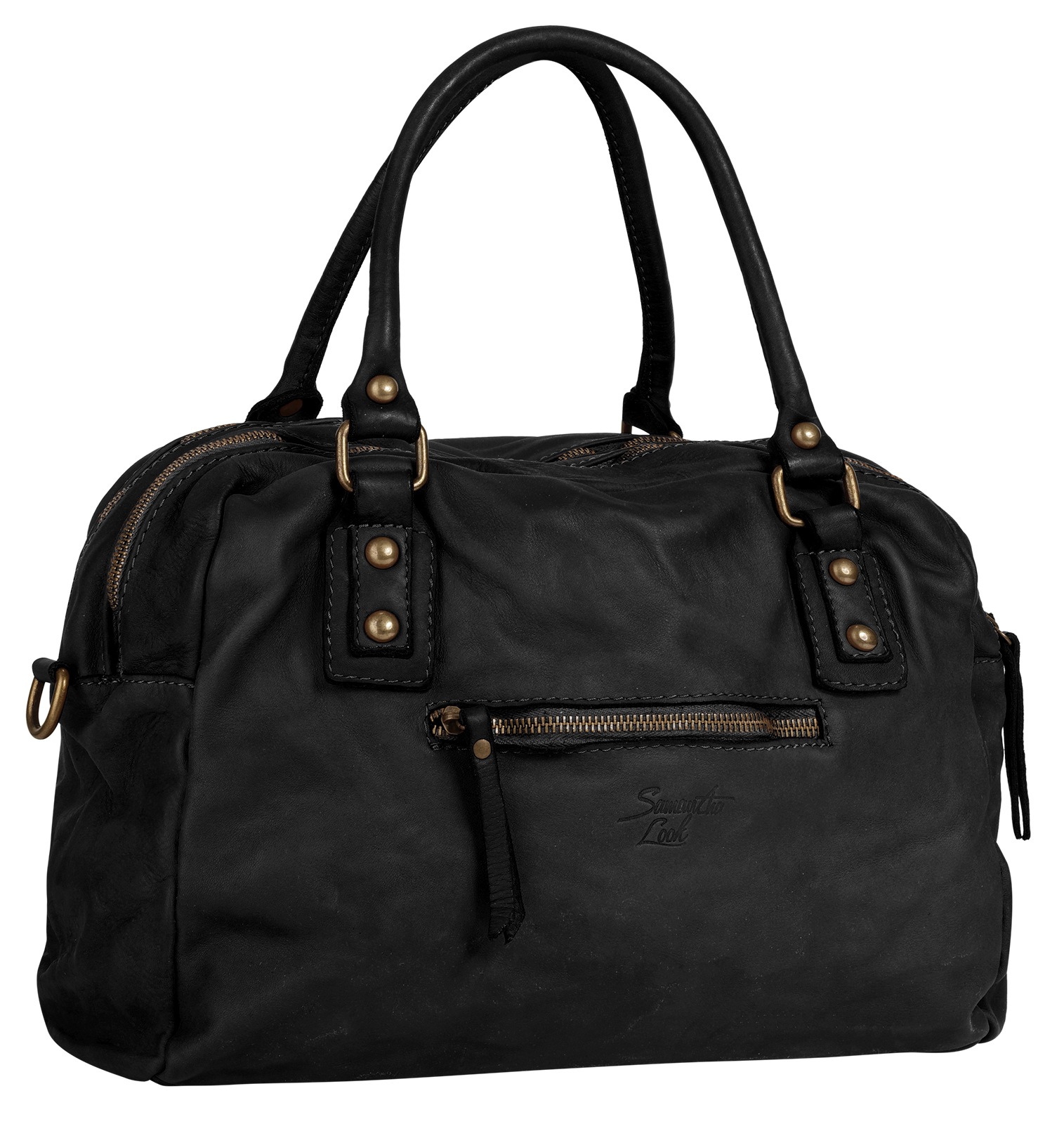 Samantha Look Shopper echt Leder, Made in Italy