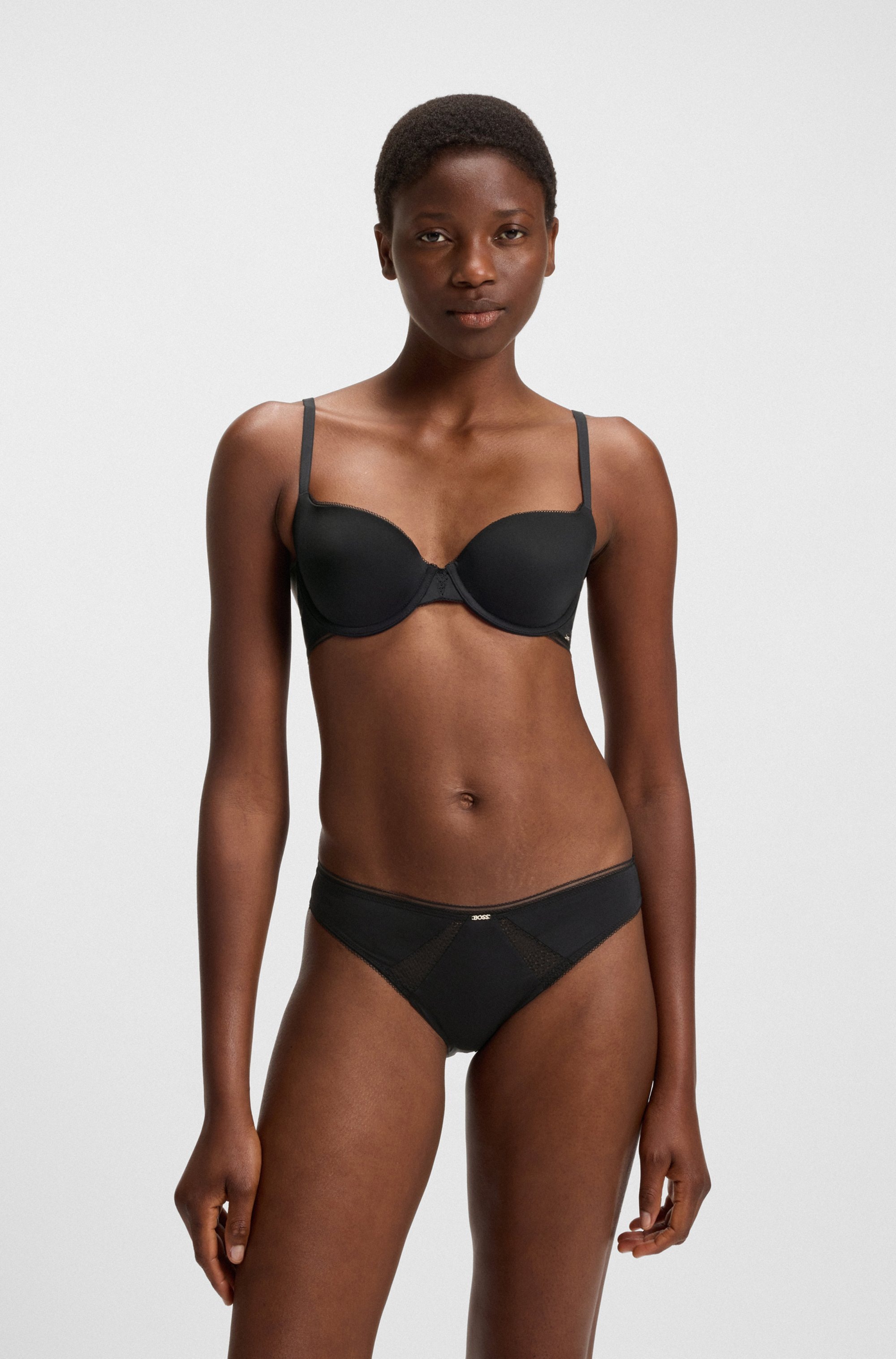 BOSS Slip »BRIEF B.PURE« mit Spitzeneinsatz