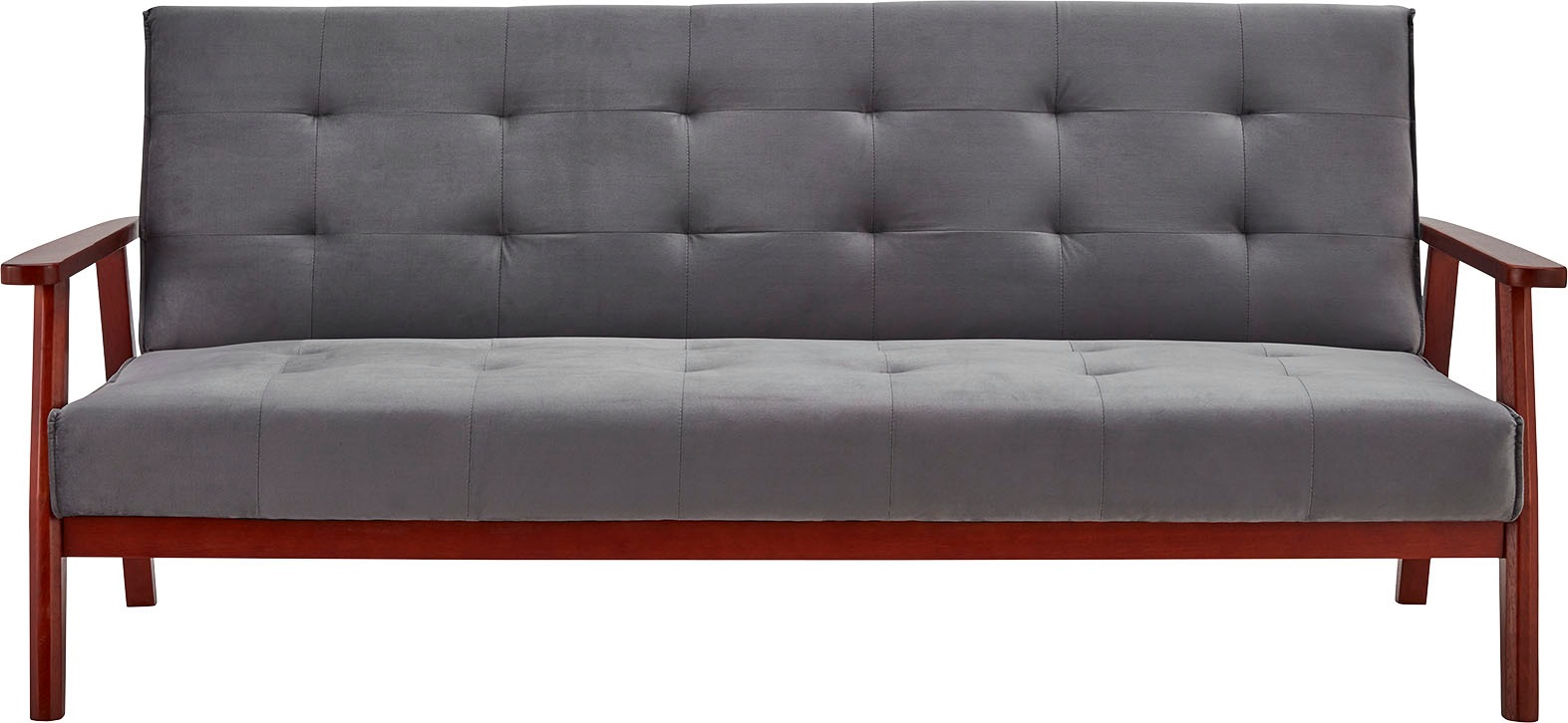 SalesFever Schlafsofa »Skagen 3-Sitzer Schlafsofa«, Holzgestell Sofa: Entspannung und Schlaf auf 190cm Breite
