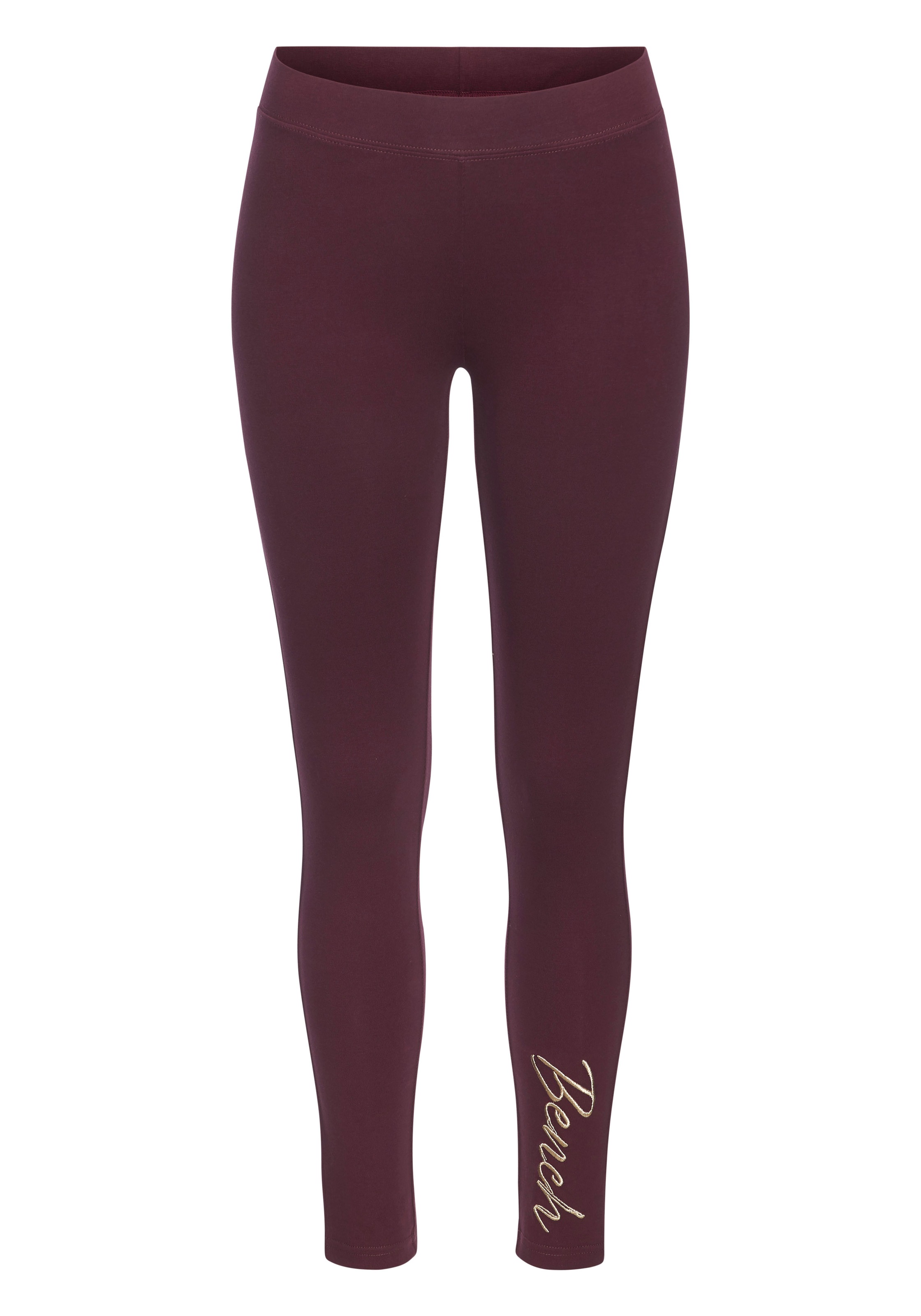Bench. Loungewear Leggings mit glänzender Logostickerei