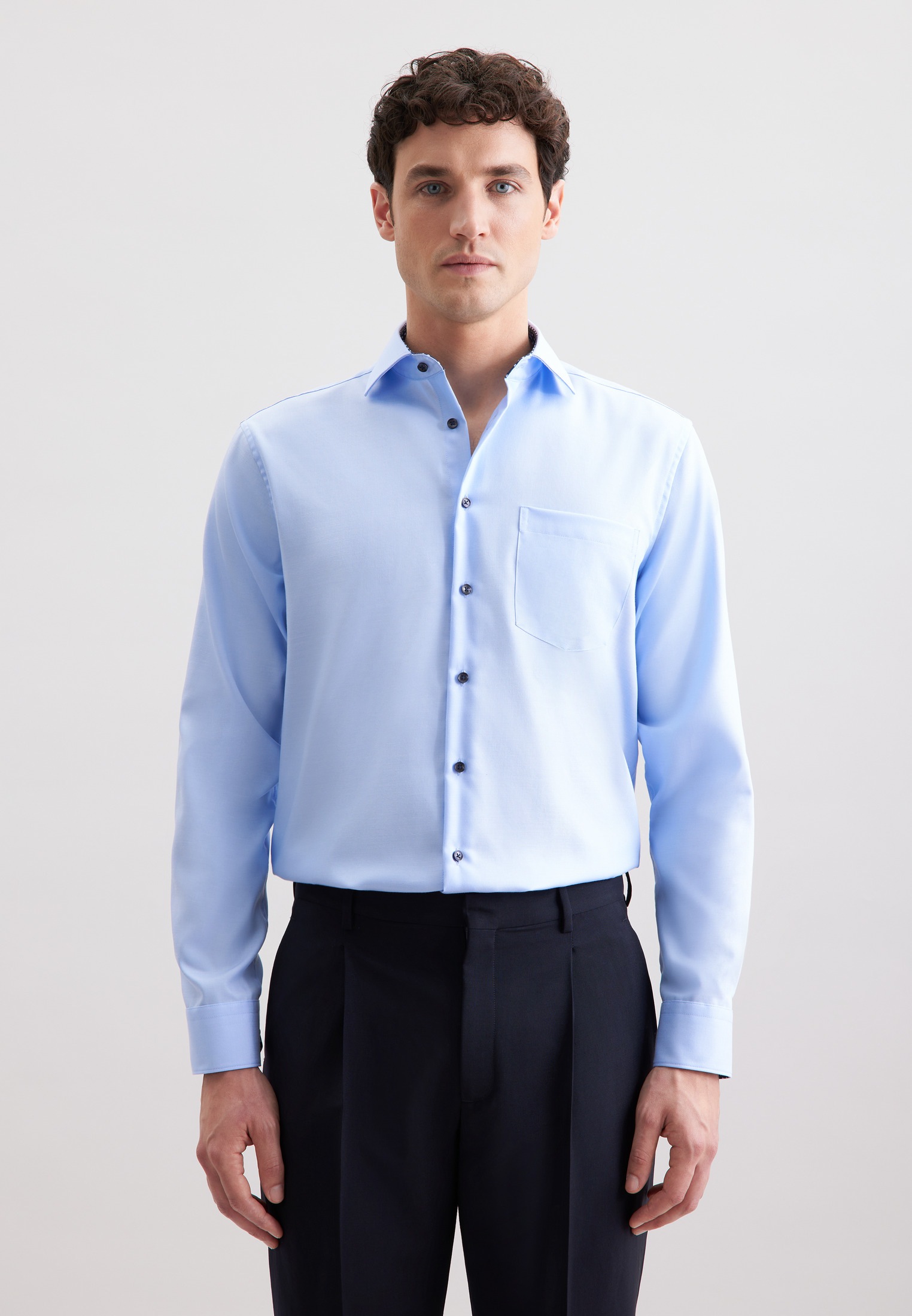 seidensticker Businesshemd »Schwarze Rose« Comfort 1/1 Kentkragen Uni
