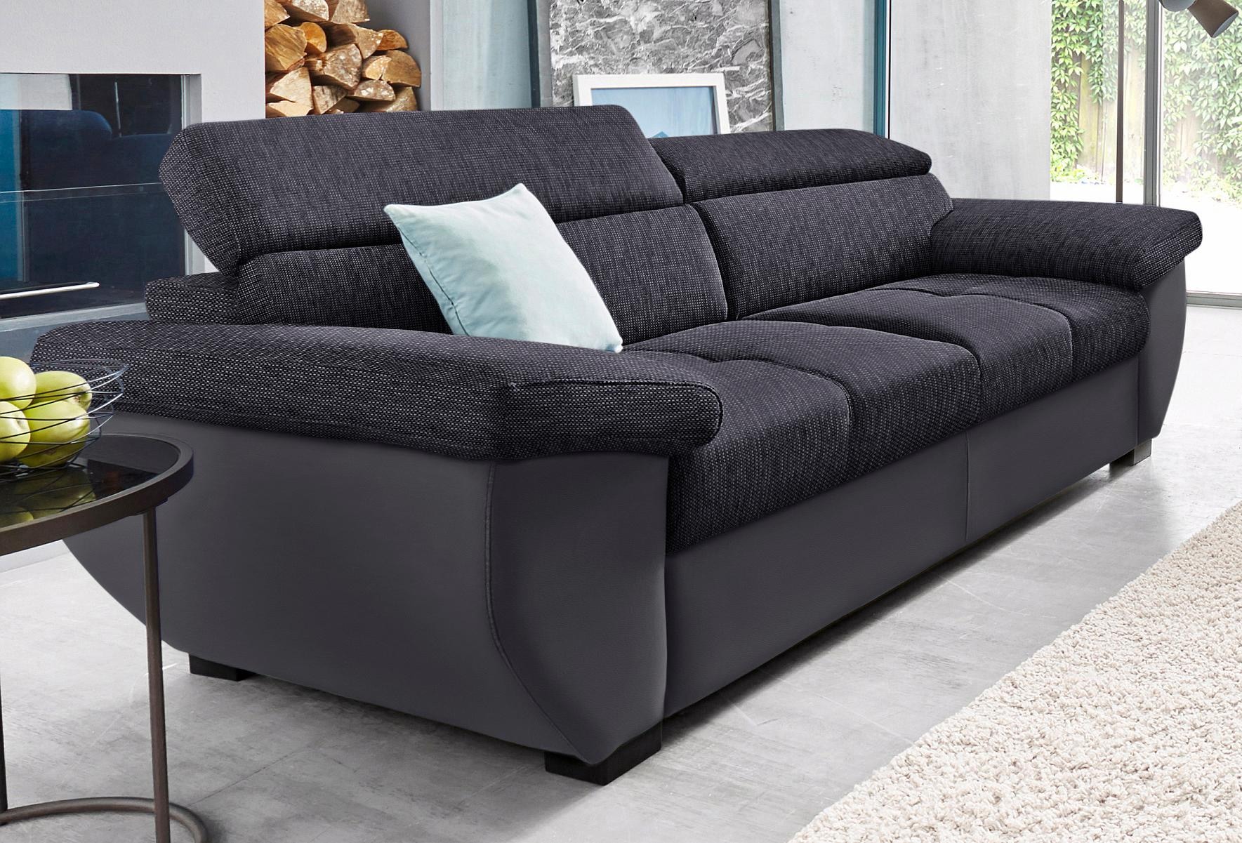 COTTA 2,5-Sitzer »Speedway«, Big-Sofa mit Kopfteilverstellung