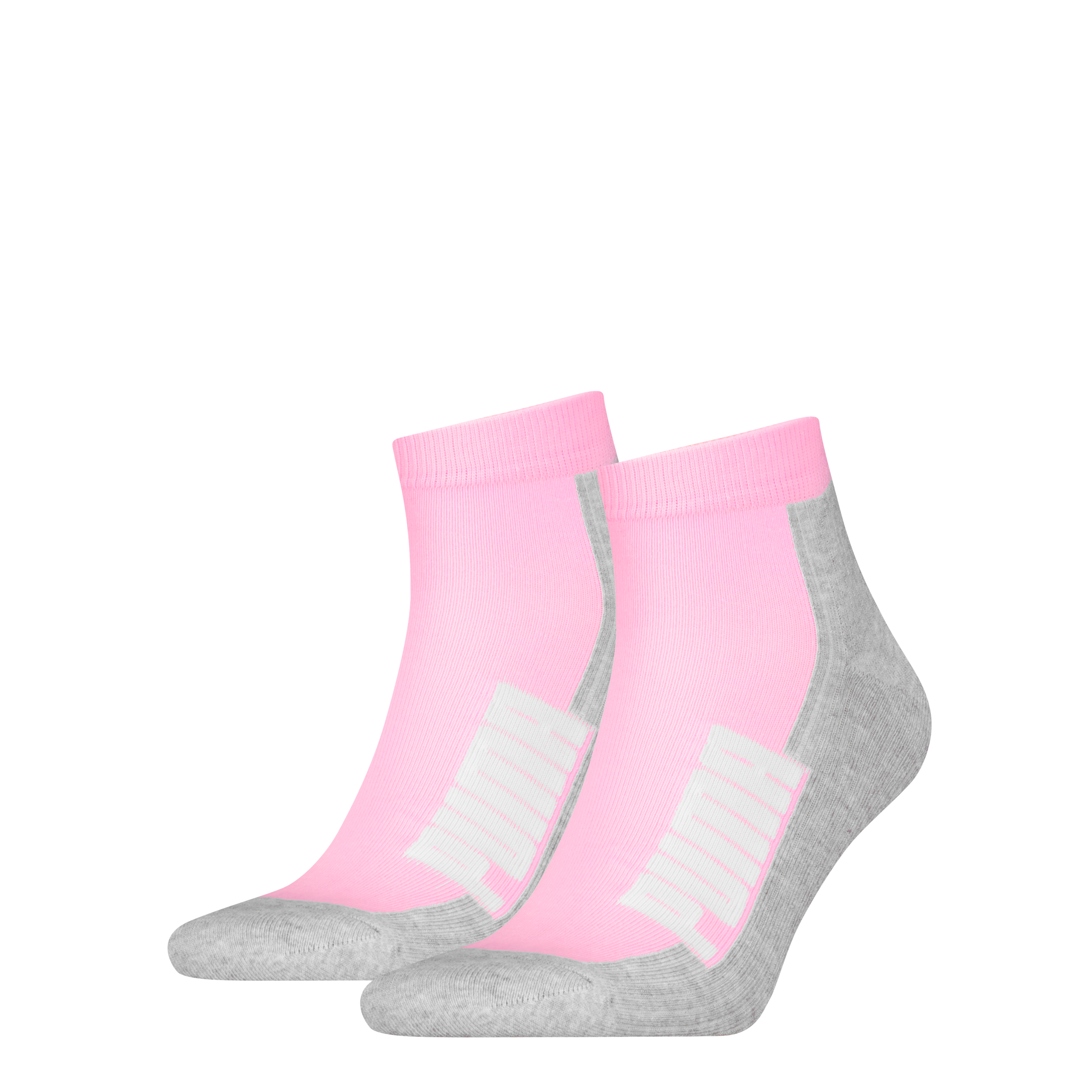 PUMA Kurzsocken »PUMA UNISEX BWT CUSHIONED QUARTER 2P« 2 Paar, Zweifarbig, Rippenbündchen