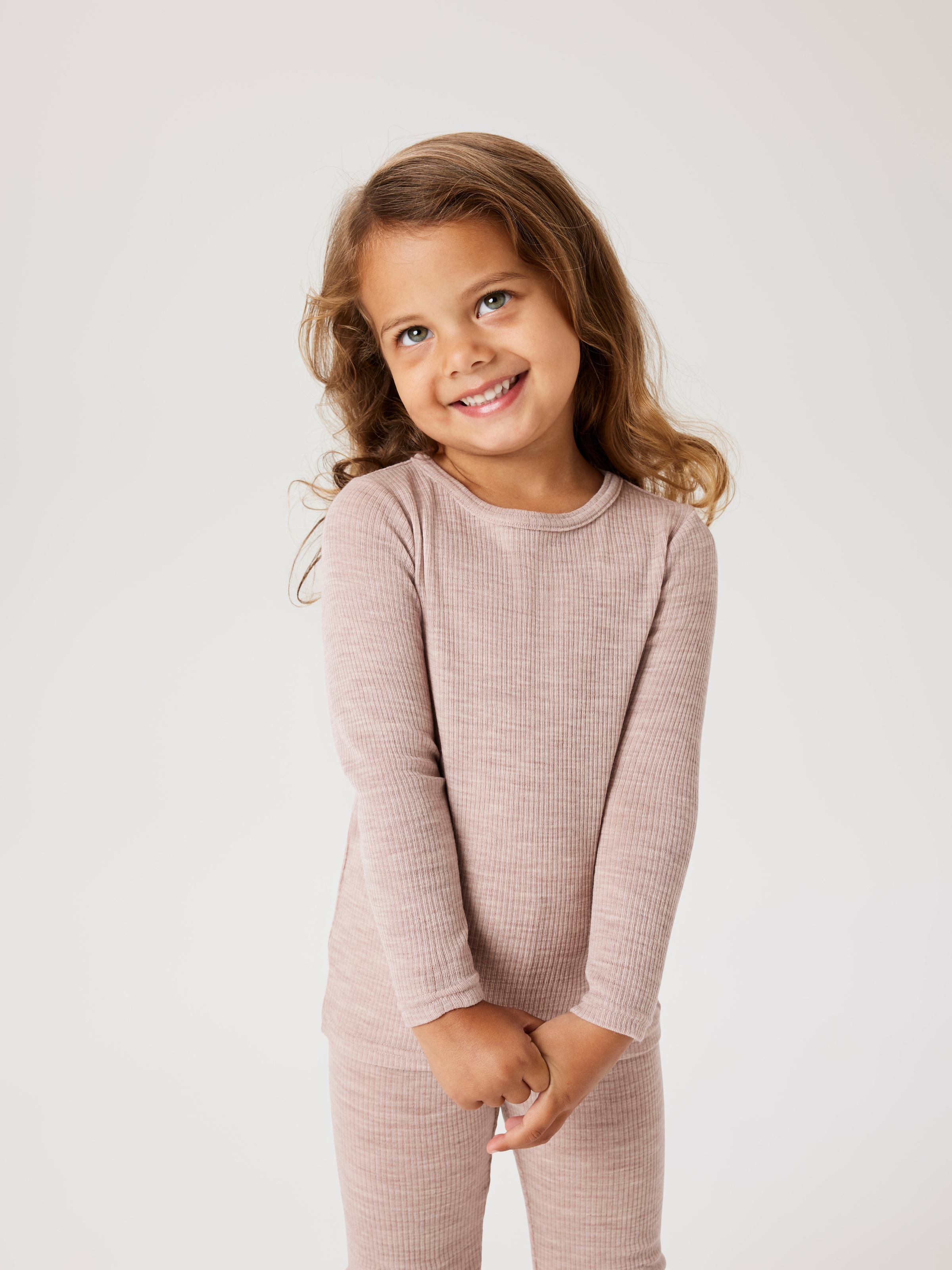 Name It Langarmshirt »NMNWAX WOOL RIB LS TOP NOOS« aus reiner Merinowolle