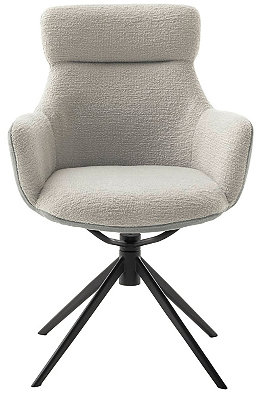 MCA furniture Esszimmerstuhl »PELION«, Feingewebe, (2er-Set), drehbar 360°, Dreh- & Schwingfunktion, Sitzhöhe ca. 50 cm