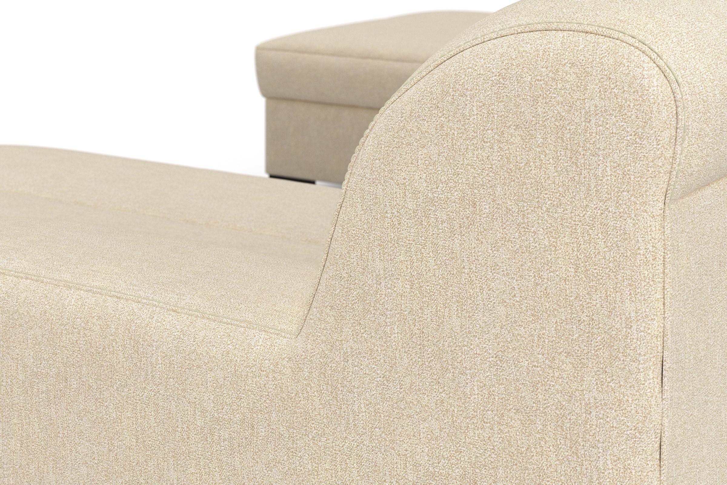INOSIGN Wohnlandschaft »Balme, moderne Formensprache, zeitloses Design, U-Form«, Inkl. Zierkissen, wahlweise mit Bettfunktion