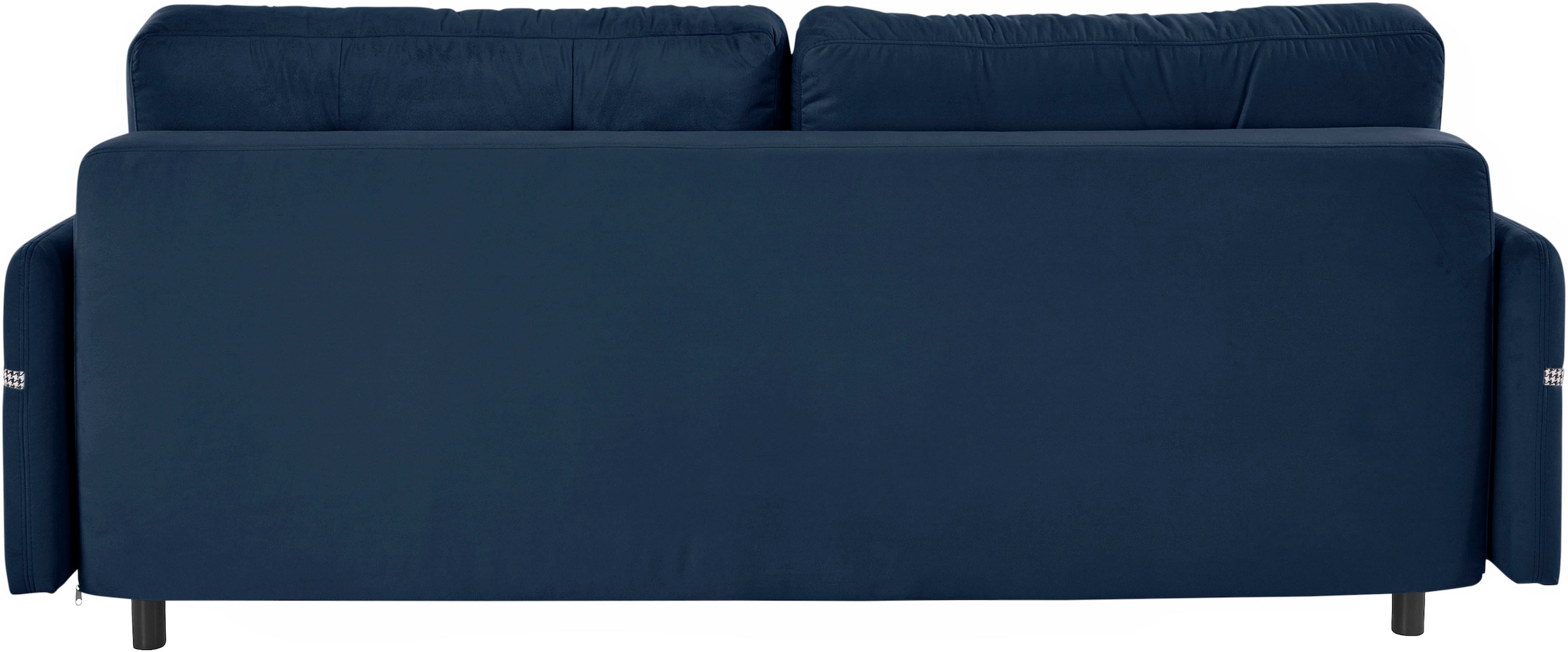 INOSIGN Schlafsofa »Emily«, incl. Bettfunktion und Bettkasten, Seitentache im Armteil, Federkern
