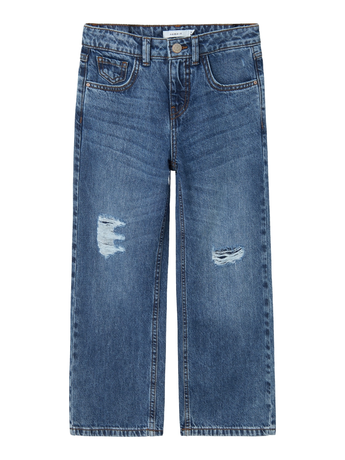 Name It 5-Pocket-Jeans »NKFROSE HW WIDE JEANS 141«, mit Destroyed Effekt