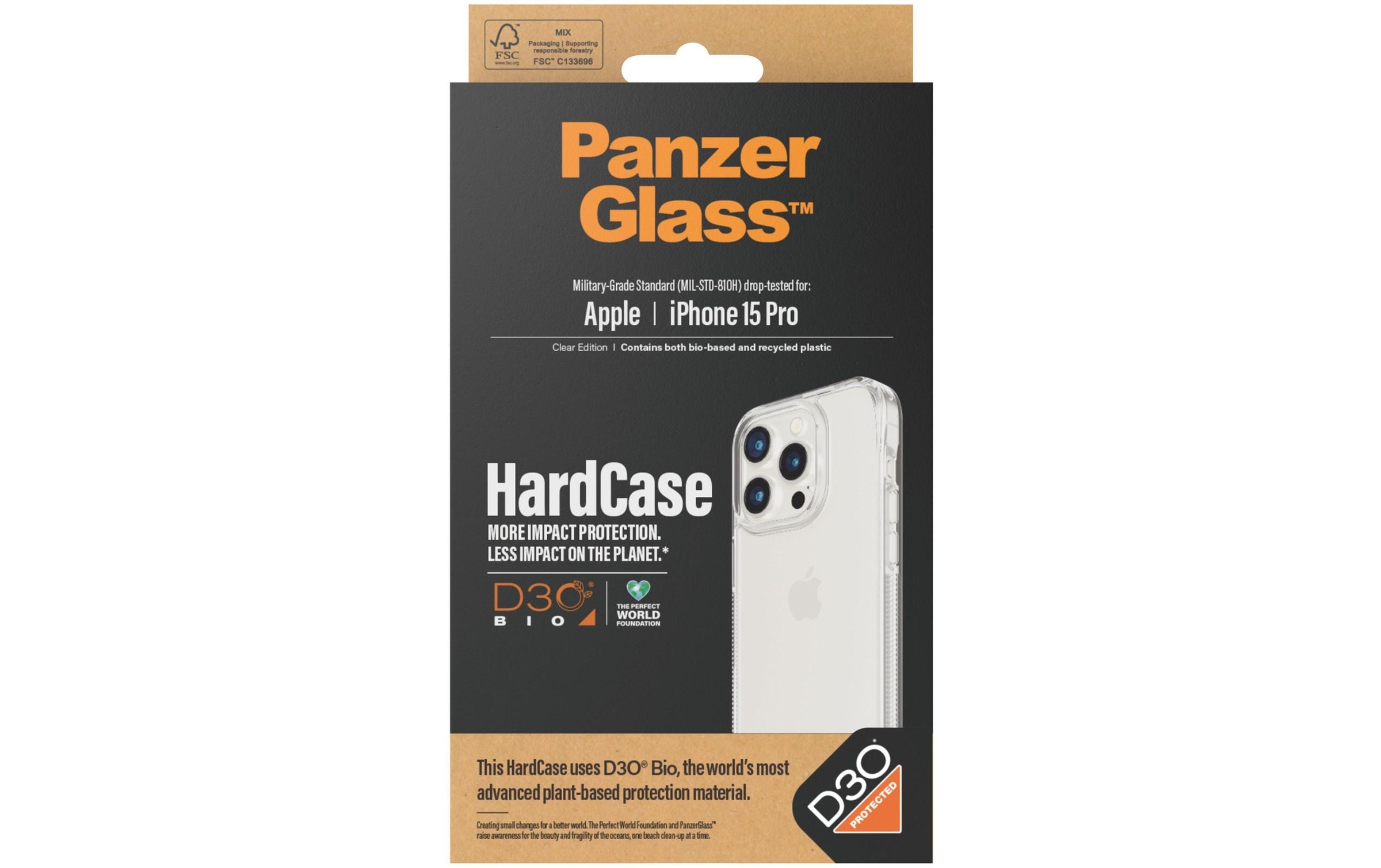 PanzerGlass Backcover »Hard Case iPhone 15 Pro«, Apple iPhone 15 Pro